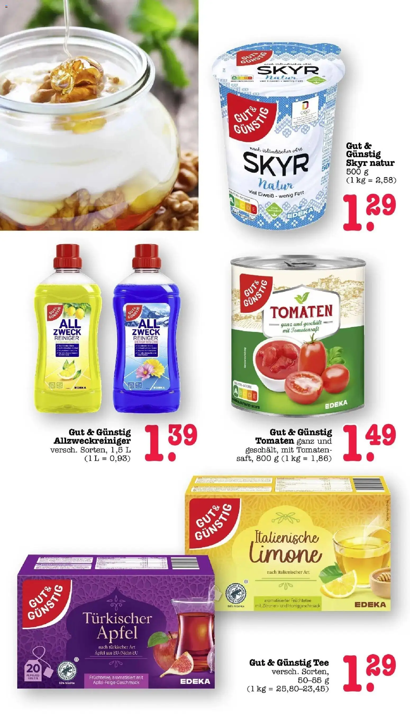 E center Prospekt Achern (ab 19.10.2026) zum Blättern | Seite: 83 | Produkte: Früchtetee, Äpfel, Tomaten, Skyr