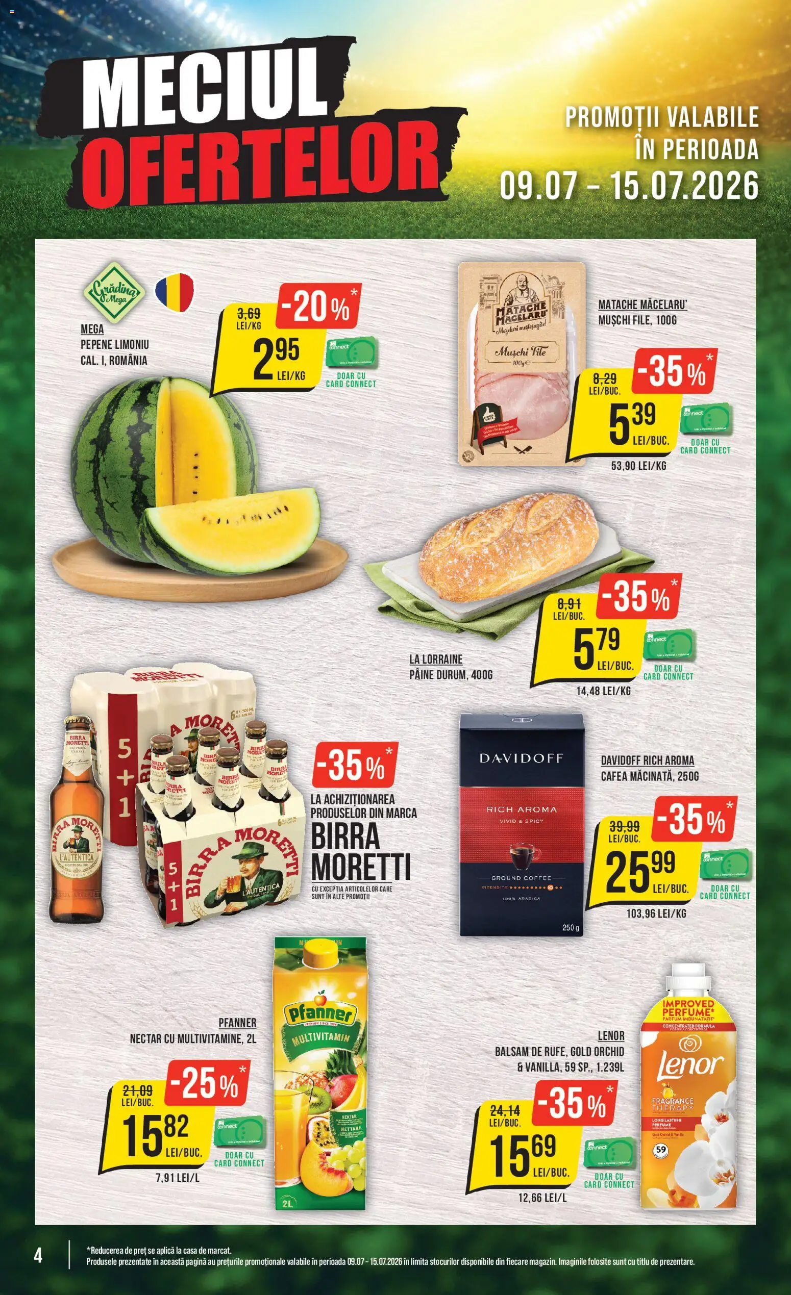 Noul catalog Mega Image – valabil de la 09.07.2026 | Pagină: 4 | Produse: Parfum, Balsam, Pâine, Cafea