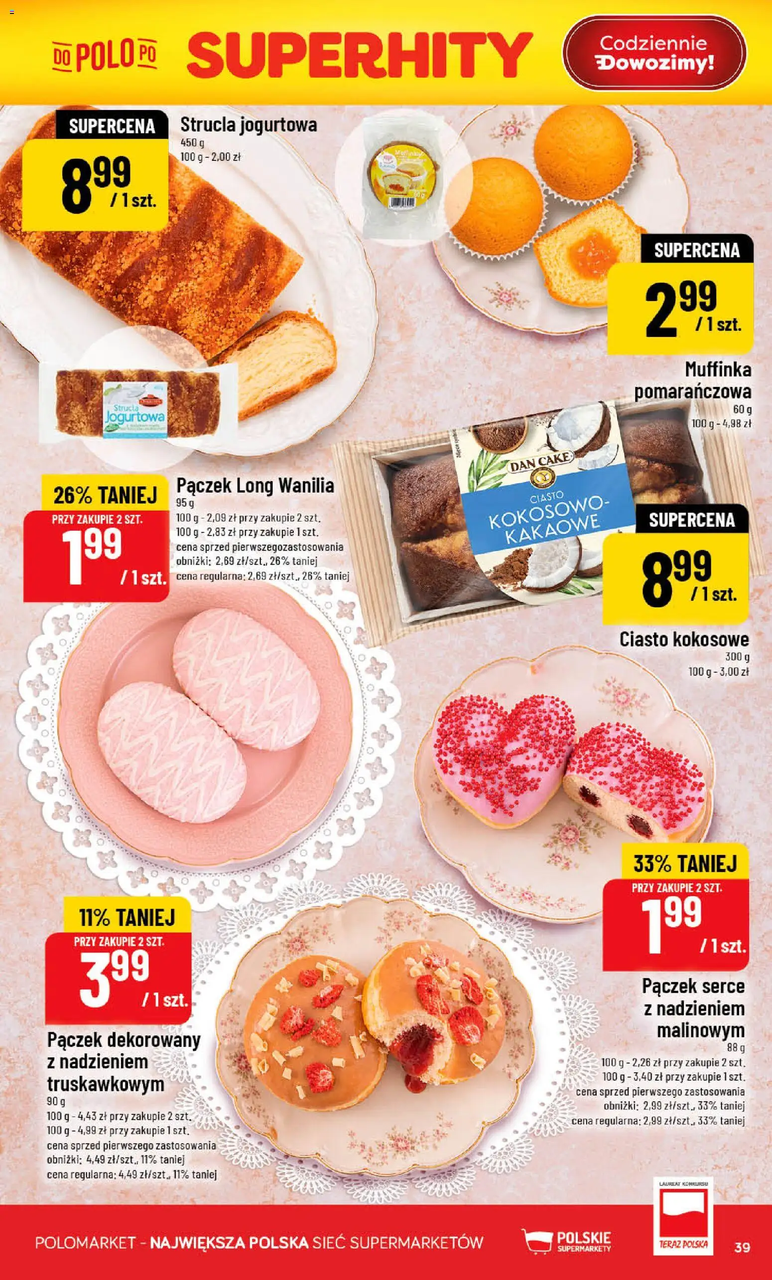 POLOmarket gazetka od 20.05.2026 | Strona: 39 | Produkty: Ciasto
