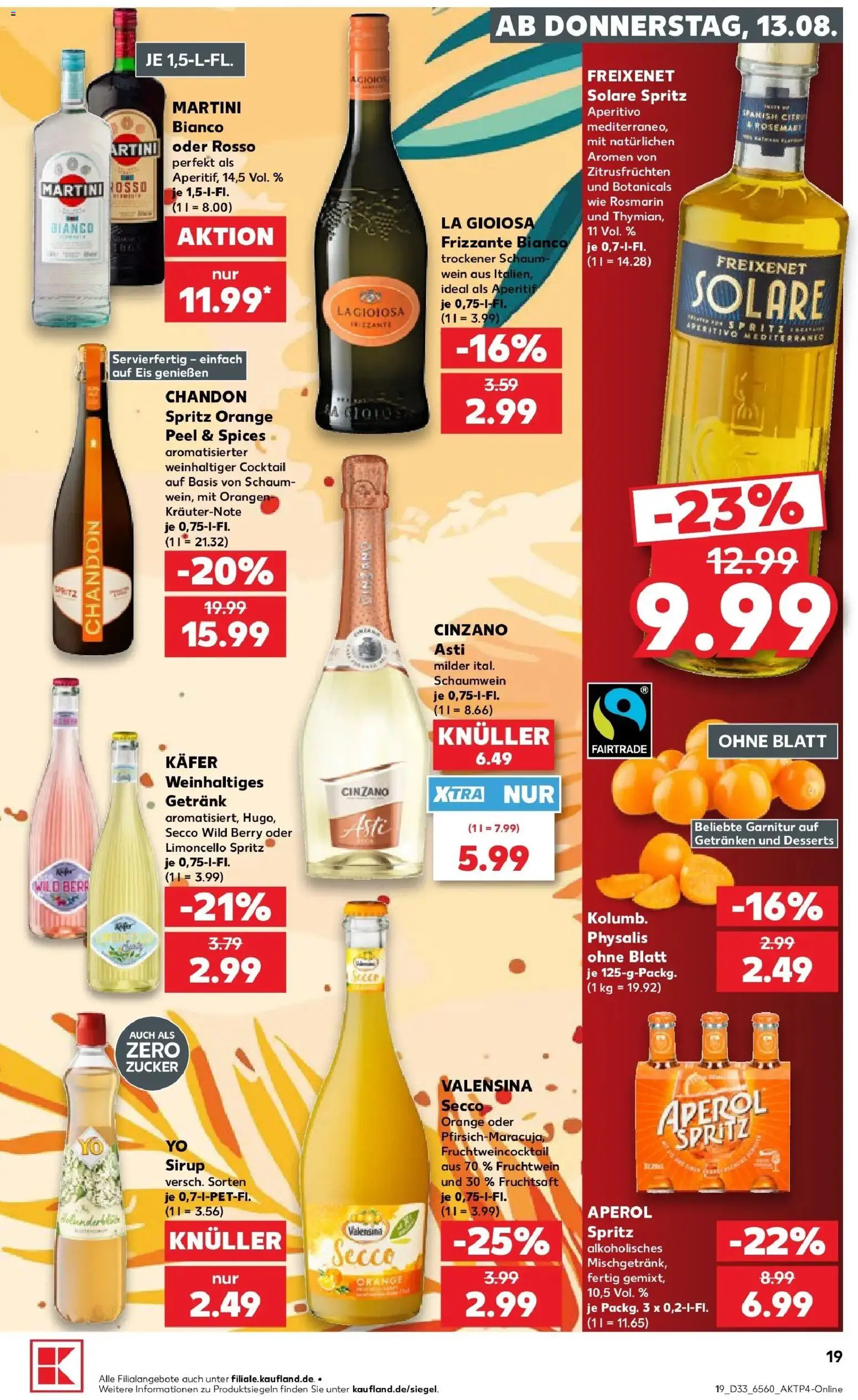 Prospekt Kaufland ab 10.08.2026 » Angebote Online zum Blättern | Seite: 28 | Produkte: Freixenet, Valensina, Zucker, Wein