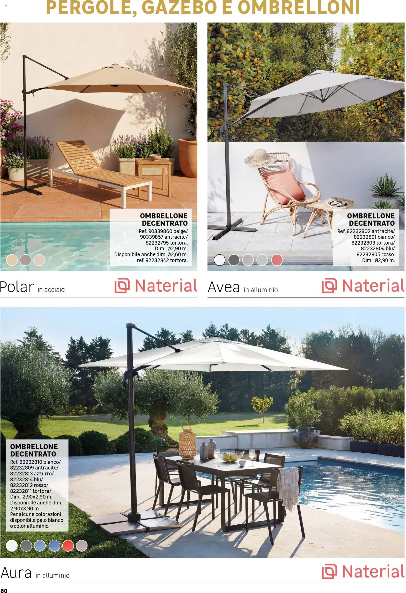 Volantino Leroy Merlin del 01/04/2026 | Pagina: 80 | Prodotti: Ombrellone, Gazebo