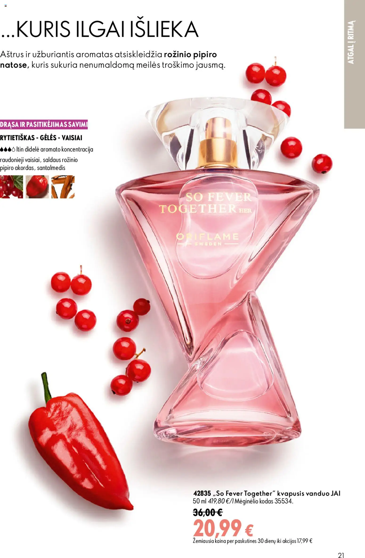 Oriflame akcijos nuo 2026.08.26 | Puslapis: 21 | Prekių: Kvapusis vanduo