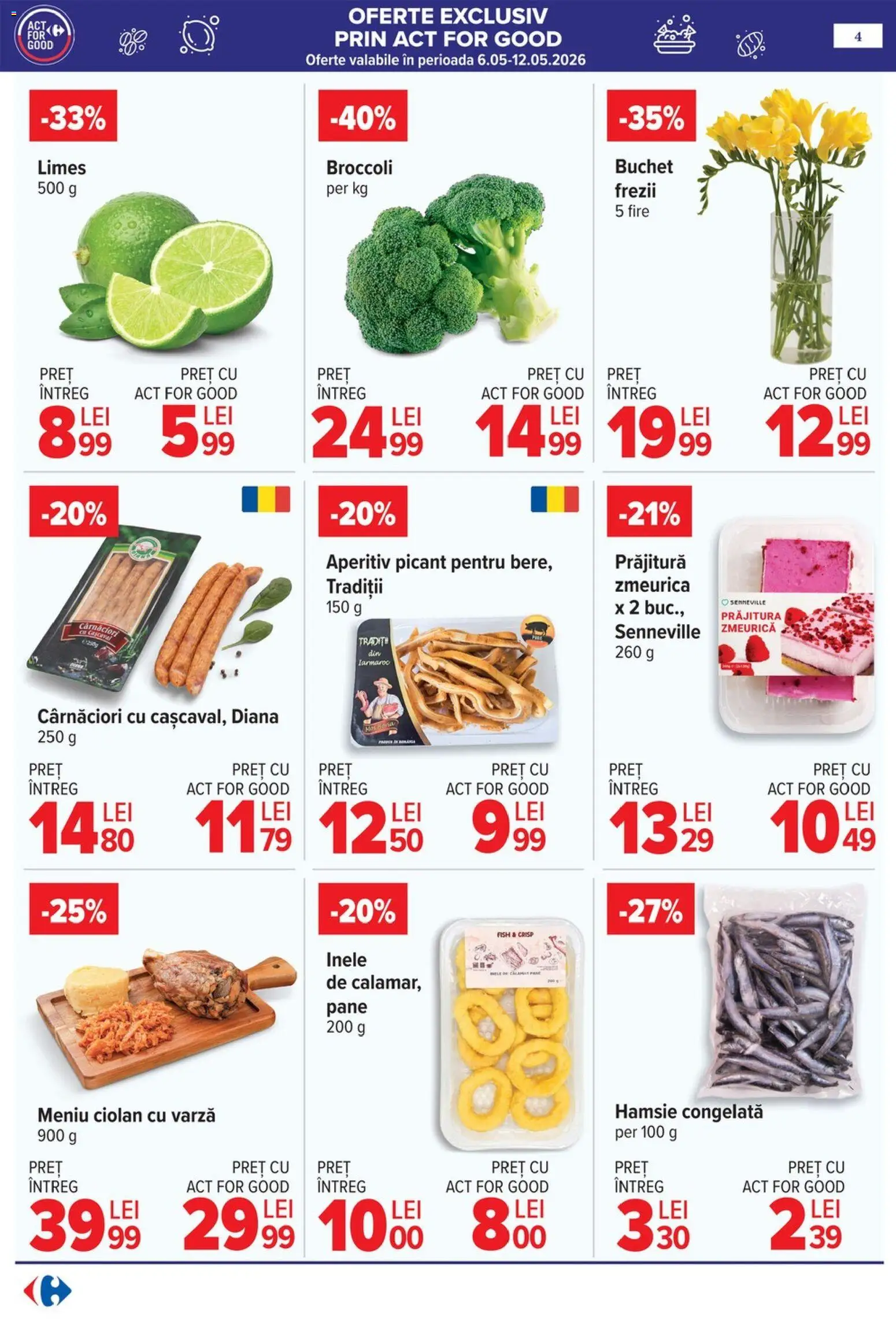 Noul catalog Carrefour – valabil de la 06.05.2026 | Pagină: 7 | Produse: Varză, Prăjitură
