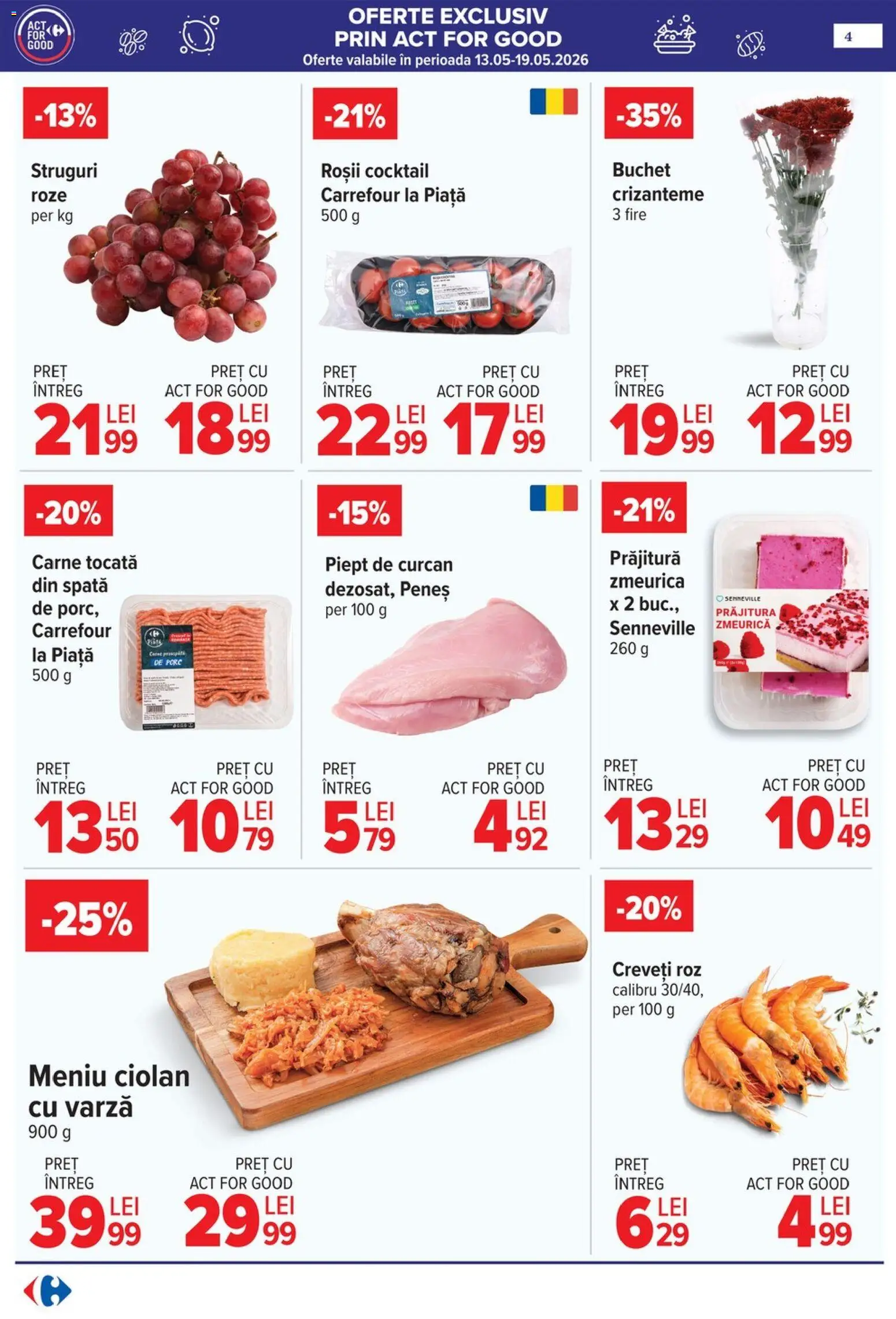 Noul catalog Carrefour – valabil de la 06.05.2026 | Pagină: 7 | Produse: Varză, Prăjitură