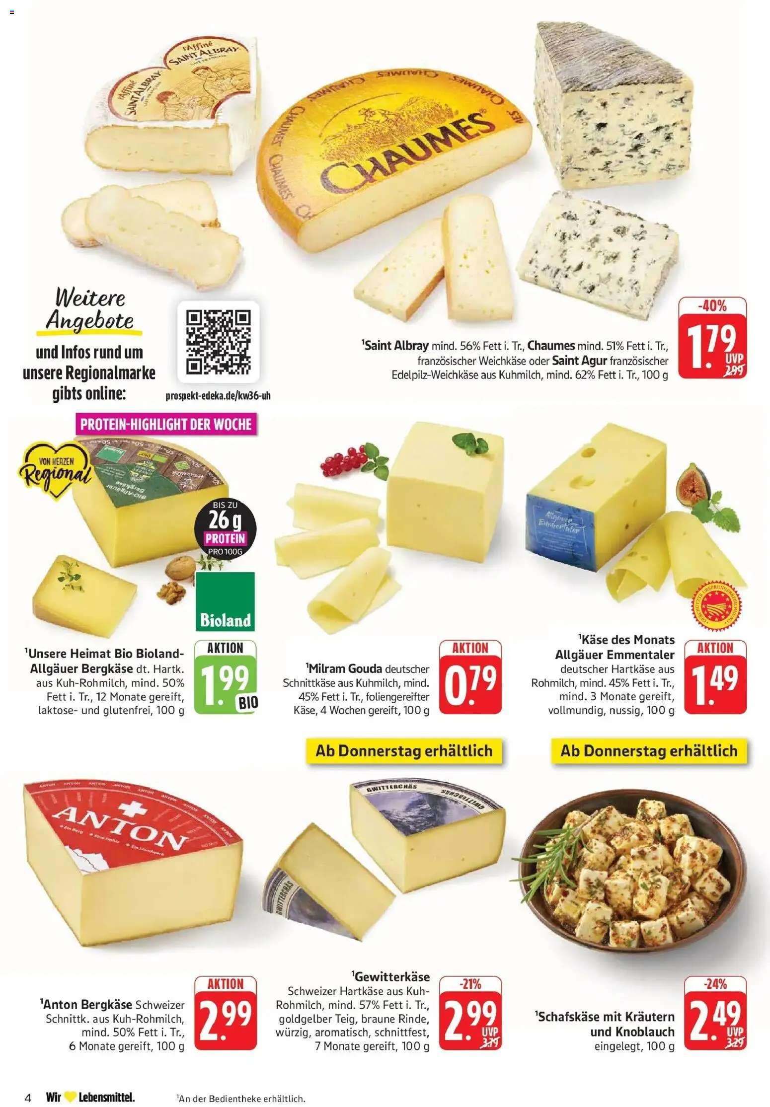 Edeka Prospekt Pirmasens (ab 31.08.2026) » Angebote Online | Seite: 4 | Produkte: Gouda, Knoblauch