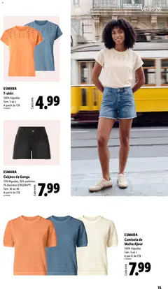 Pré-visualização ESMARA Camisola de Malha Ajour, 100% Algodão válido de 08/06/2026 | Página: 15 | Produtos: Algodão, Calções, Camisola