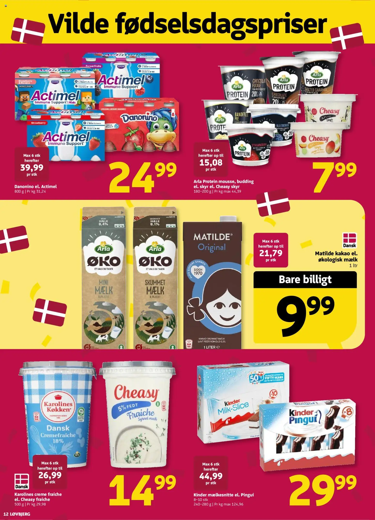 Løvbjerg tilbudsavis – gyldig fra 04/09/2026 | Side: 12 | Produkter: Mælk, Creme, Skyr, Creme fraiche