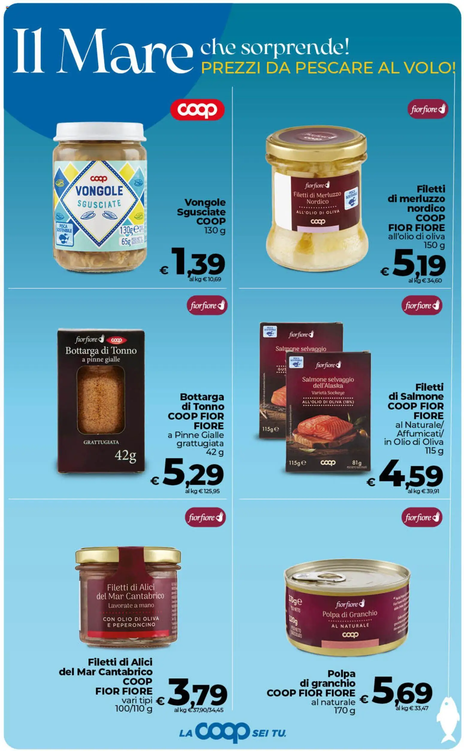 Volantino Ipercoop del 29.05.2026 | Pagina: 28 | Prodotti: Vongole, Pesca, Pinne, Alici