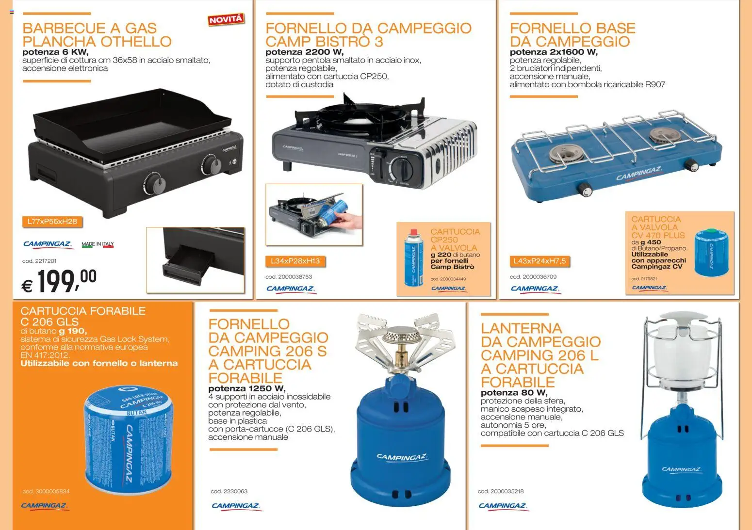 Volantino Brico OK del 05/03/2026 | Pagina: 4 | Prodotti: Lanterna, Barbecue a gas, Fornelli, Fornello