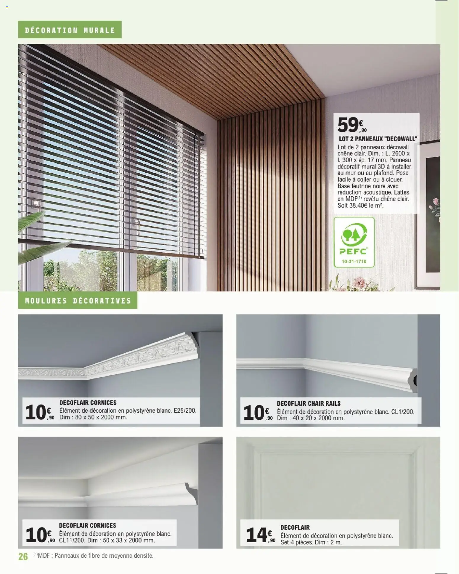 {H1} | Page: 26 | Produits: Panneau décoratif, Base, Décoration murale, Décoration