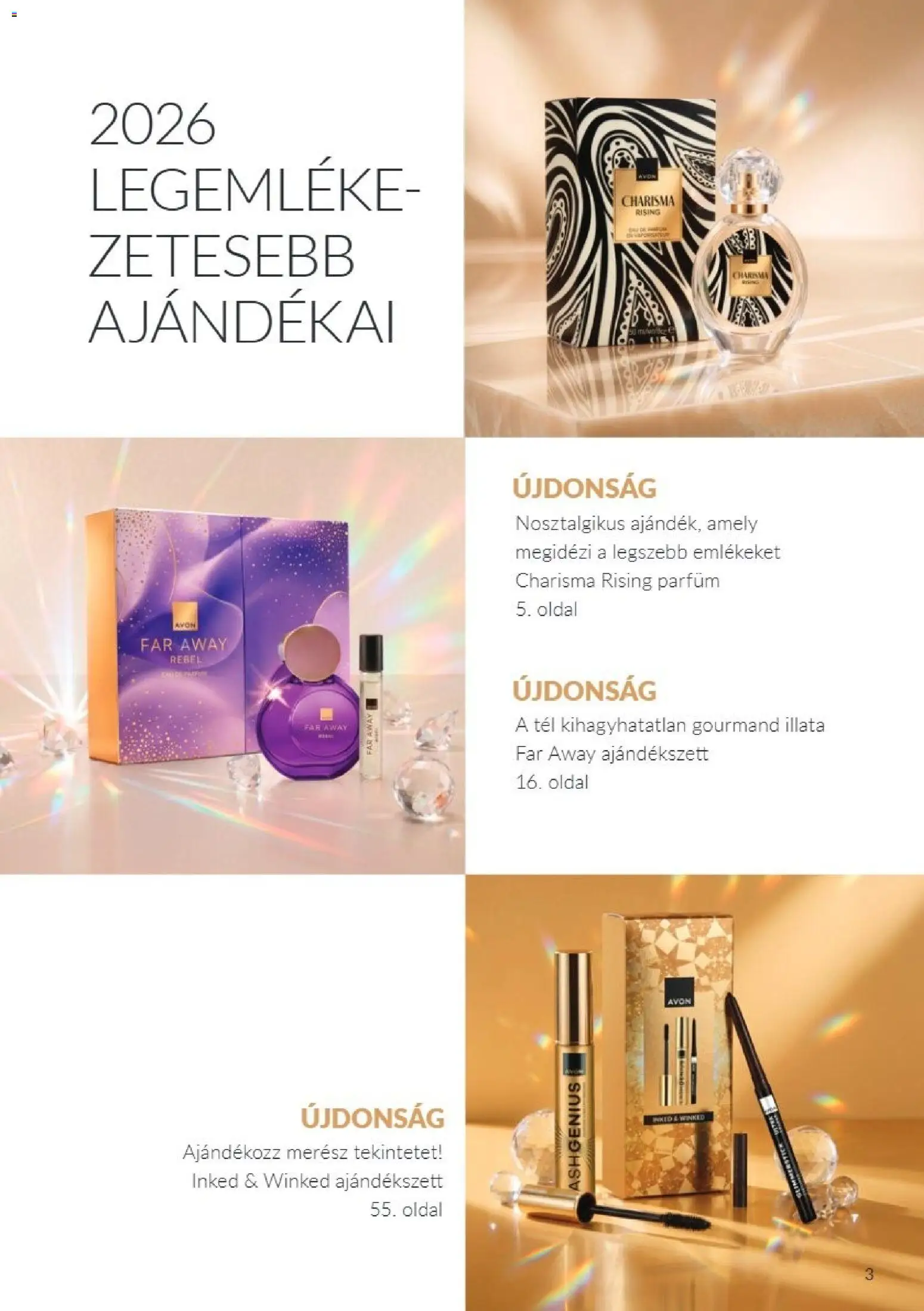 Avon akciós ujság - amely érvényes a következő dátumtól: 2026.11.01. | Oldal: 3 | Termékek: Parfüm