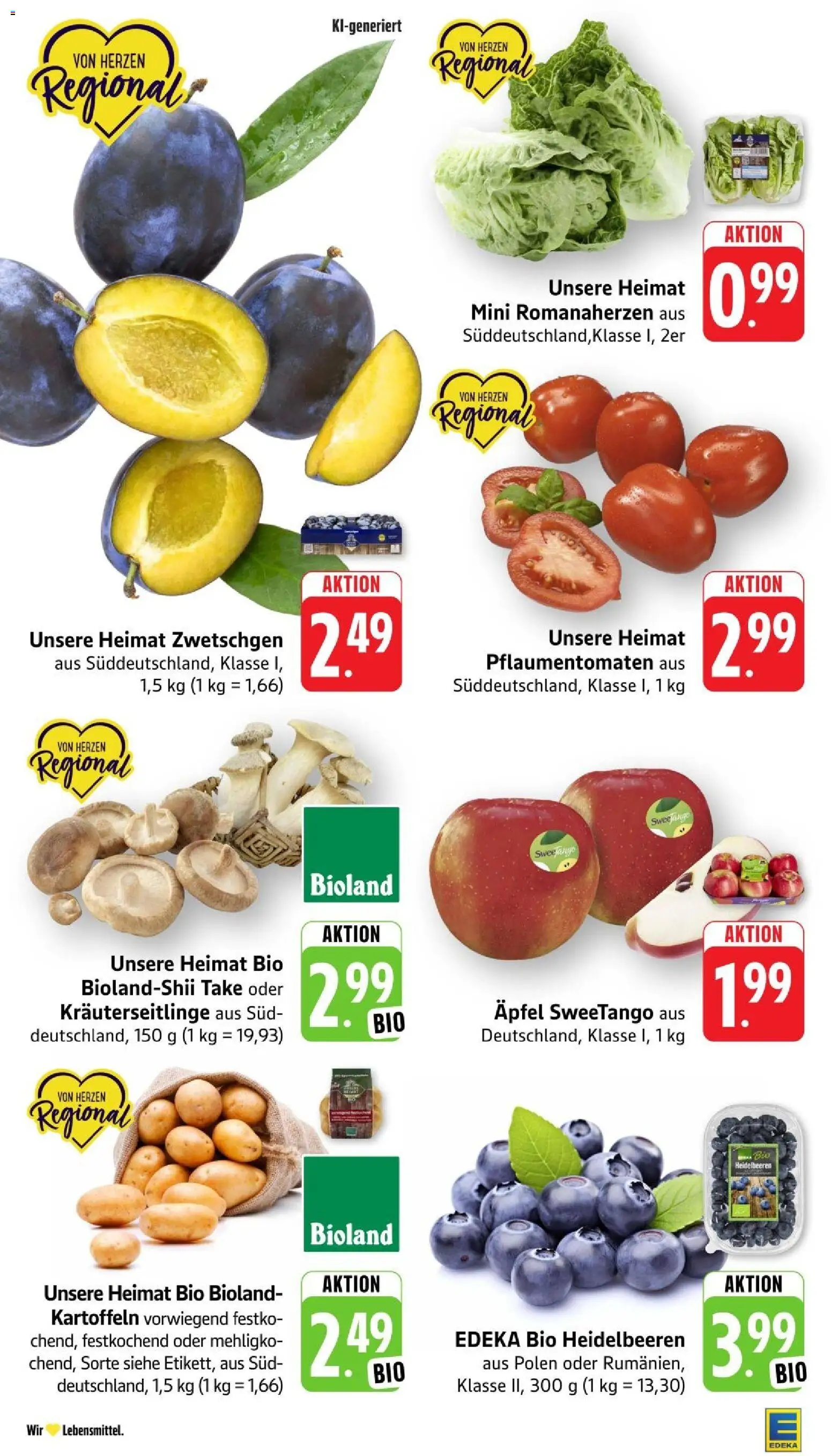 Edeka Prospekt Stuttgart – gültig ab 17.08.2026 | Seite: 10 | Produkte: Äpfel, Zwetschgen, Heidelbeeren, Kartoffeln