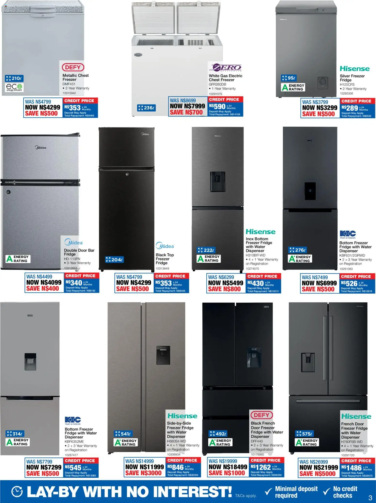 New OK Furniture catalogue – valid from 18.05.2026 | Page: 3 | Products: Freezer, Freezer fridge, Fridge, Water