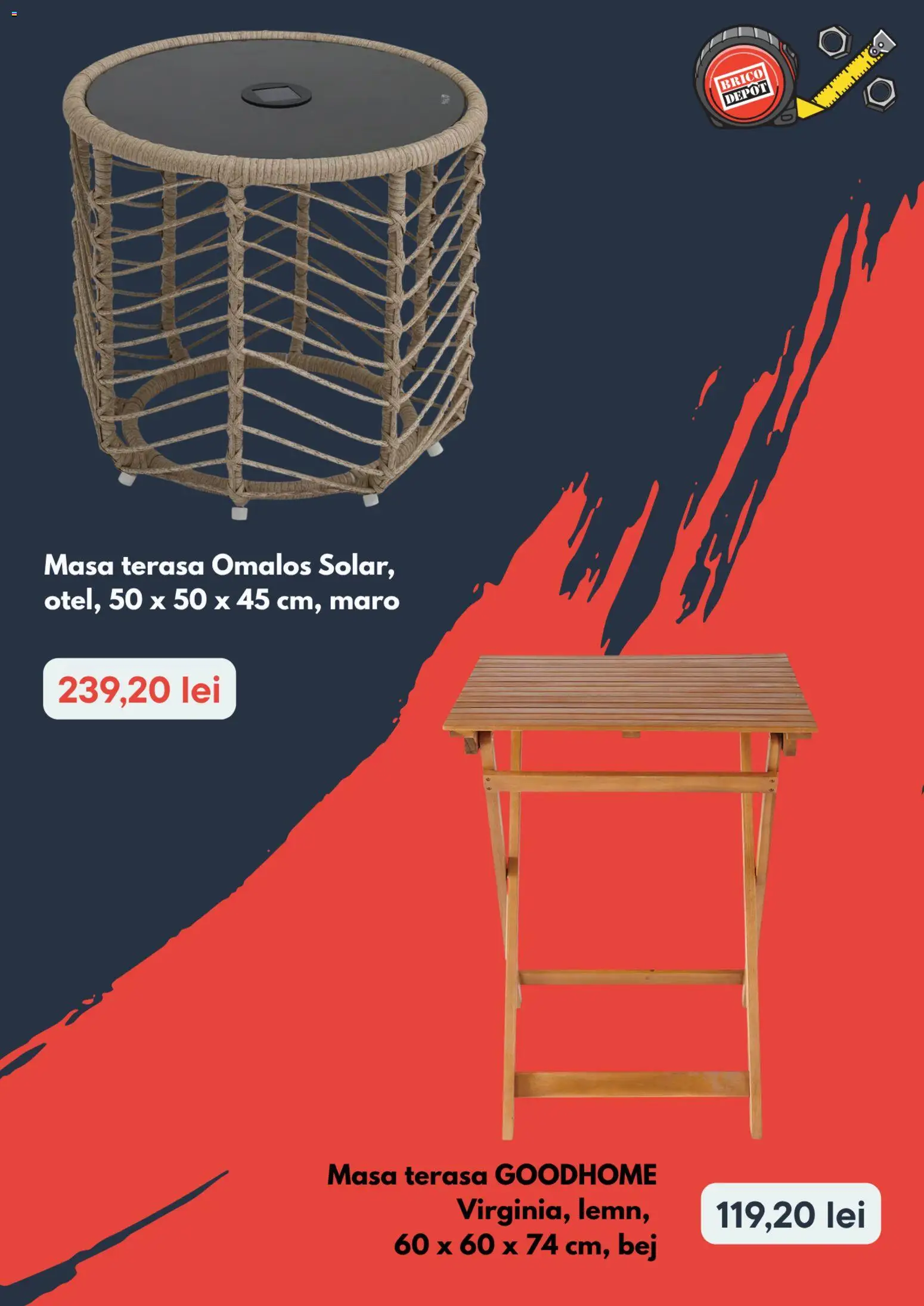 Noul catalog Brico Depot – valabil de la 16.07.2026 | Pagină: 3 | Produse: Masă