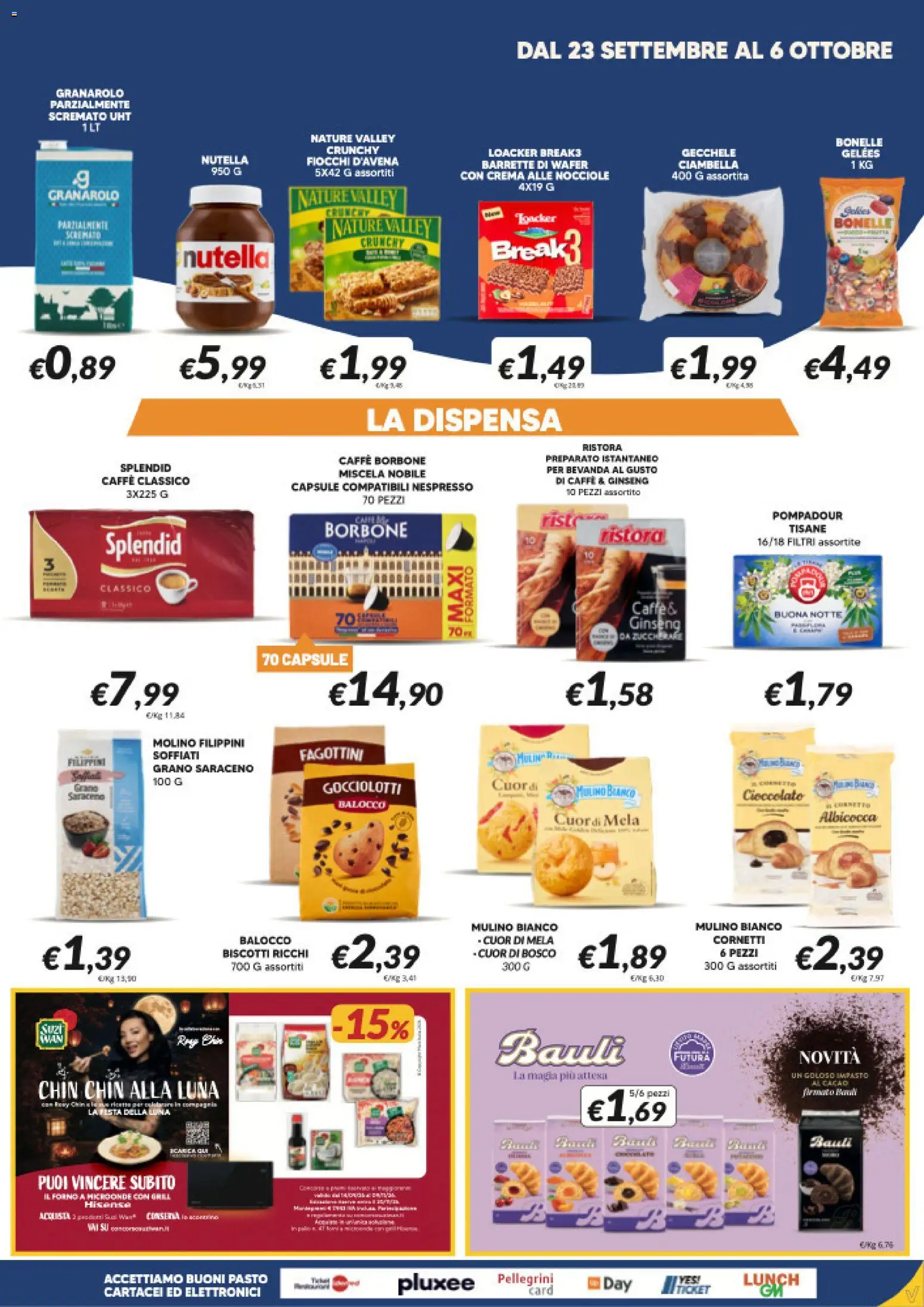 Volantino Visotto del 23/09/2026 | Pagina: 5 | Prodotti: Cioccolato, Cacao, Forno, Fiocchi d'avena