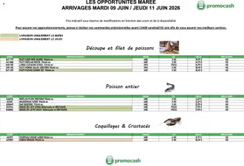 Promocash - Prévisualisation de Promocash Opportunités Marée valide à partir de 09.06.2026