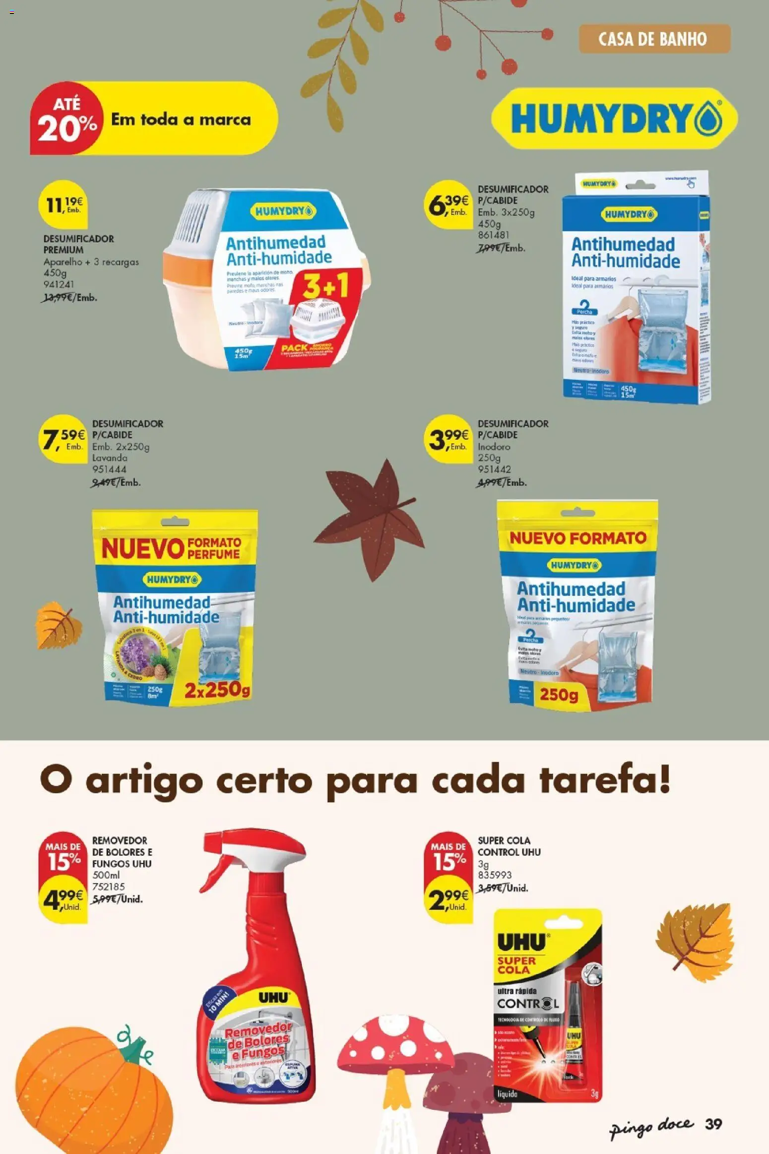Pingo Doce Poupe Esta Semana Açores │ válido de 22/09/2026 | Página: 39 | Produtos: Perfume, Casa de banho, Banho