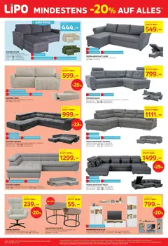 Lipo aktionen ab 16.06.2026 gültig | Seite: 2 | Produkte: Sessel, Ecksofa, Wohnwand, Wohnlandschaft