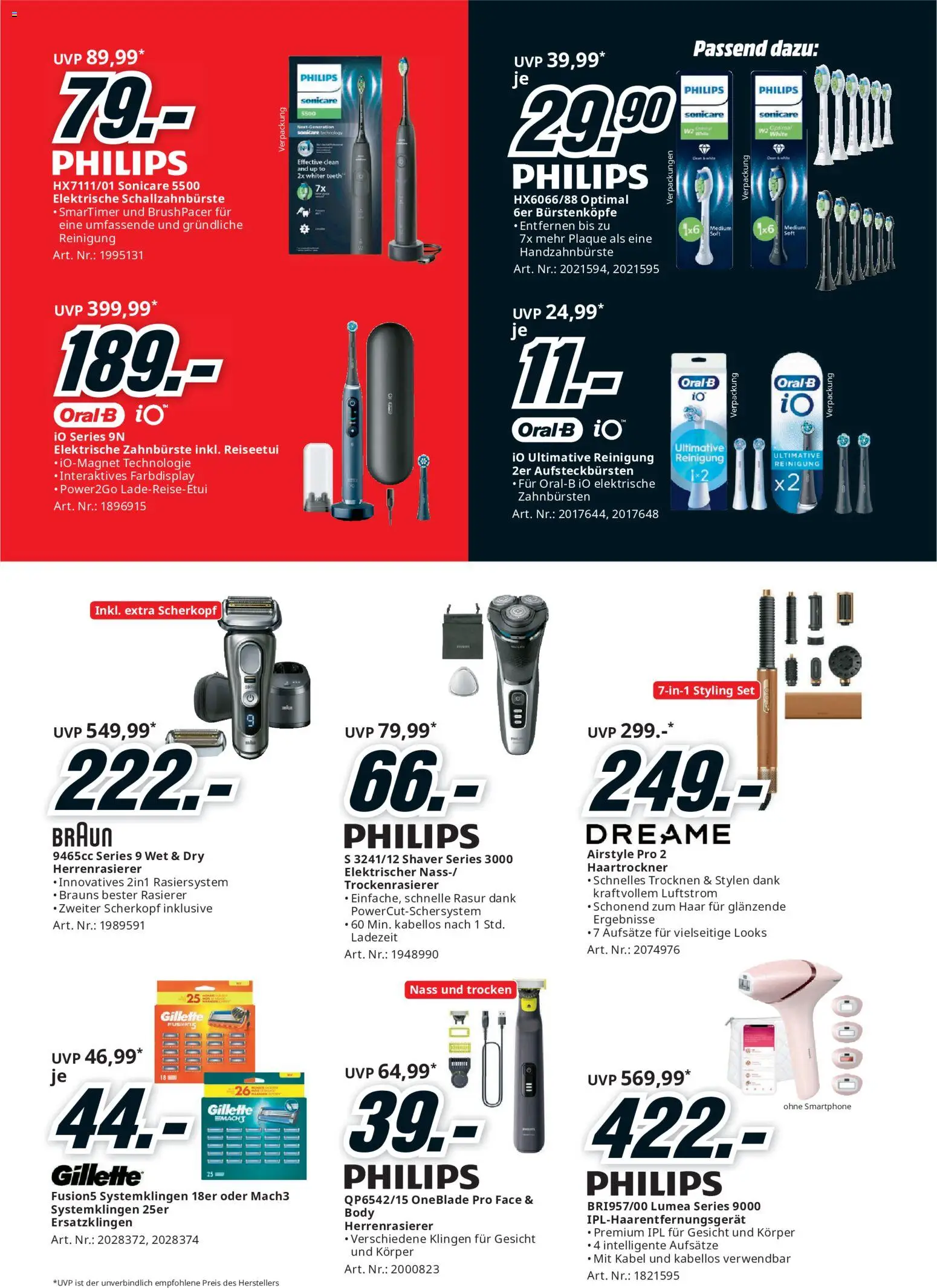 Media Markt Angebote gültig ab 24.05.2026 | Seite: 22 | Produkte: Smartphone, Rasierer, Elektrische zahnbürste, Zahnbürste