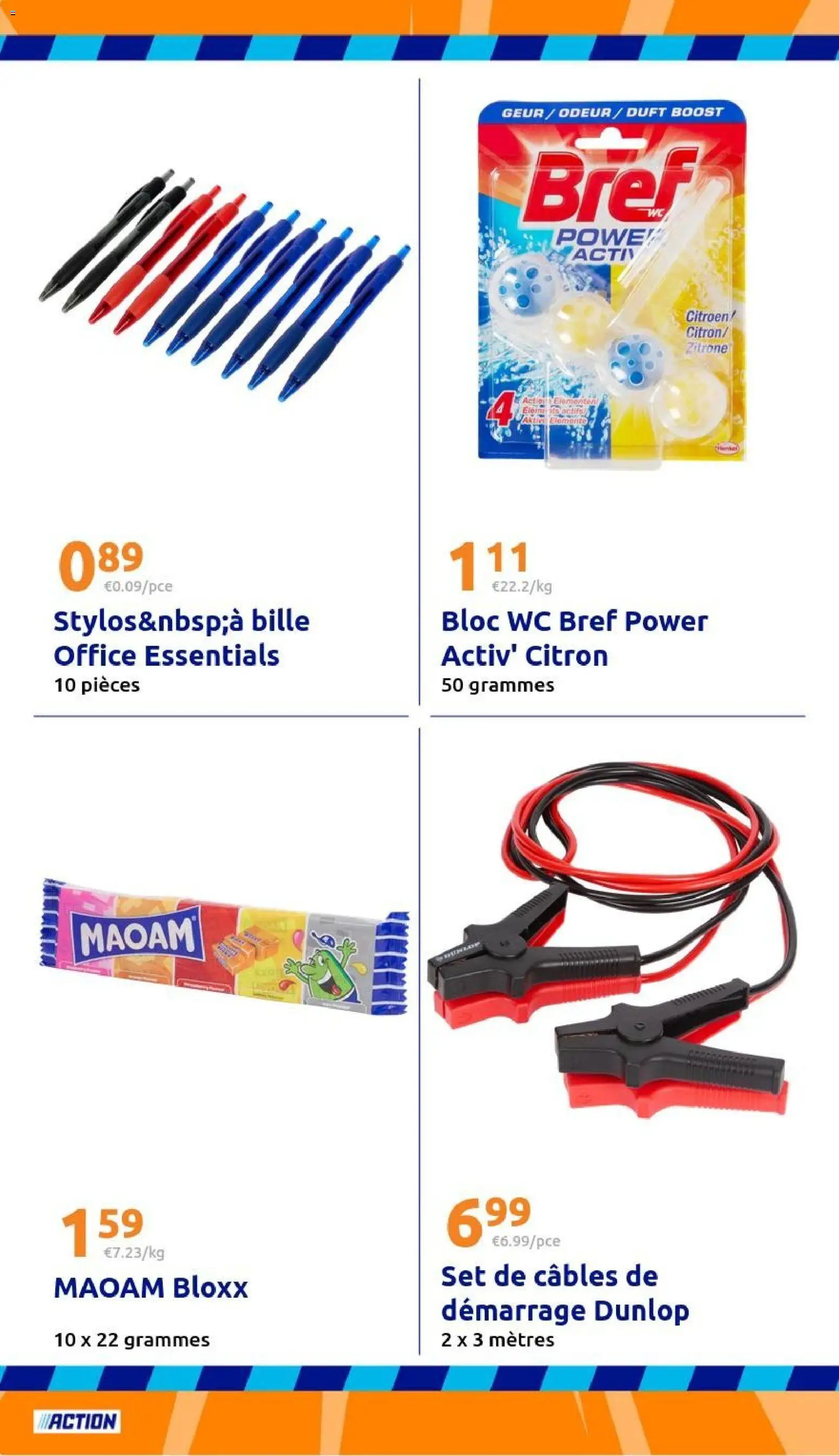 {H1} | Page: 18 | Produits: Citron, bloc WC, Câbles de démarrage