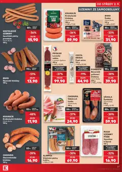 Náhled letáku ALIMPEX Vídeňské párky 2x200 g, ALIMPEX Vídeňské párky 2x200 g od 02.09.2026 | Strana: 27