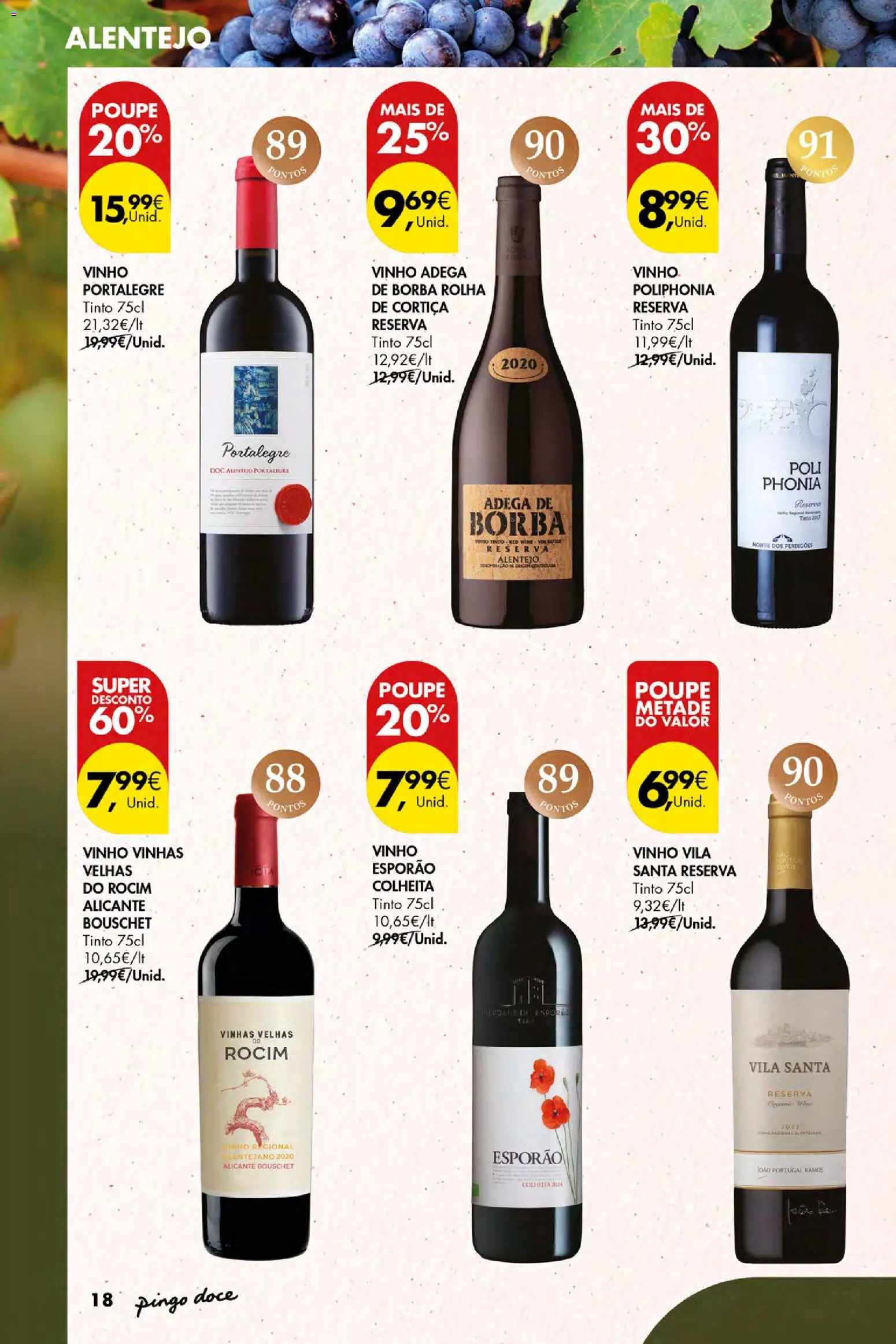 Pingo Doce Vinhos e Sabores de Portugal Açores │ válido de 17/09/2026 | Página: 18 | Produtos: Vinho, Vinho tinto