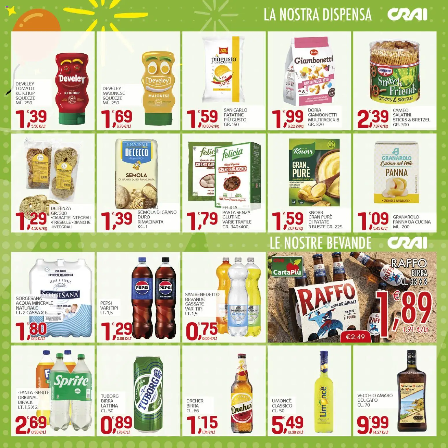 Volantino CRAI del 15/10/2026 | Pagina: 14 | Prodotti: Panna, Fanta, Sprite, Amaro