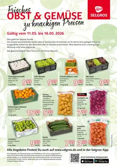 Selgros Obst & Gemüse ab 11.05.2026 gültig