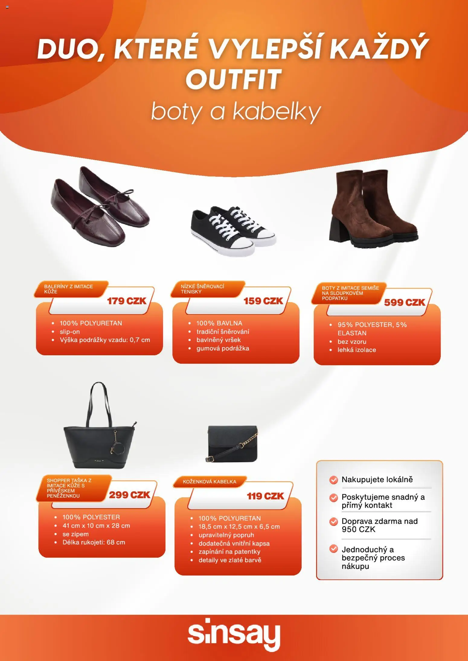 Sinsay leták od 03.09.2026 | Strana: 4 | Produkty: Baleríny, Kabelka, Taška, Boty