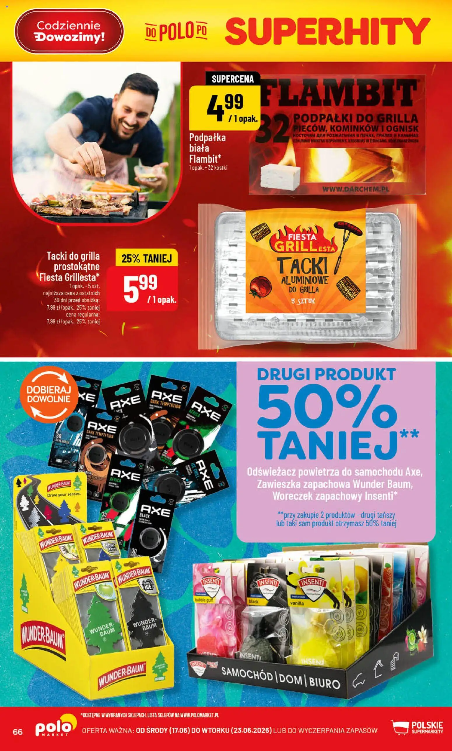 POLOmarket gazetka od 17.06.2026 | Strona: 66 | Produkty: Odświeżacz, Grill, Odświeżacz powietrza