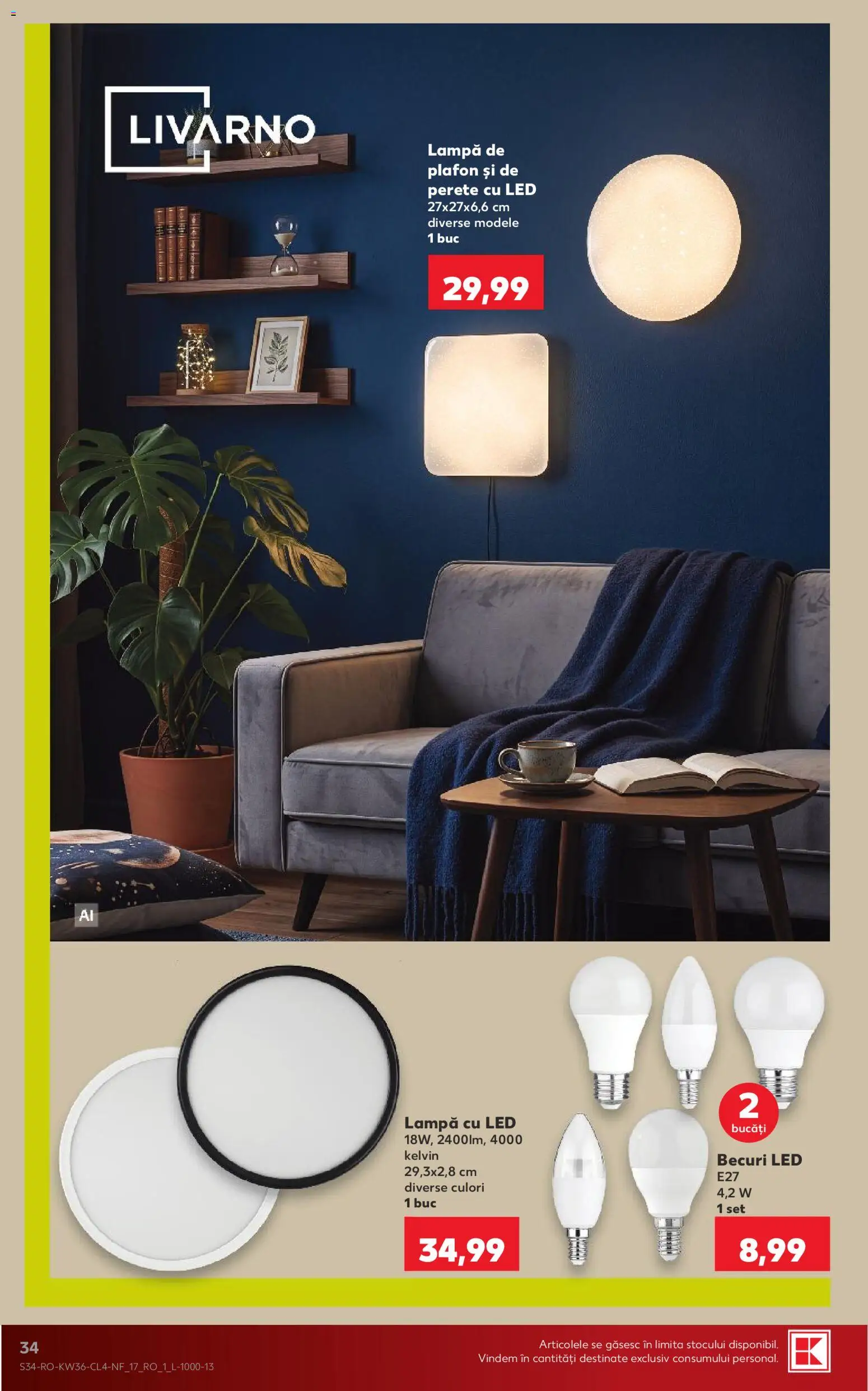 Noul catalog Kaufland – valabil de la 02.09.2026 | Pagină: 34 | Produse: LED, Lampă