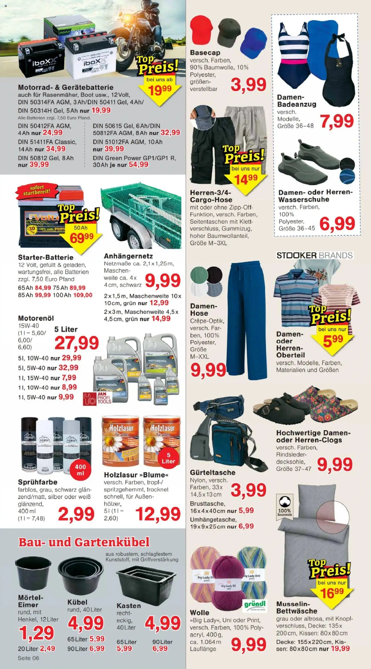 Jawoll Prospekt – gültig ab 13.07.2026 | Seite: 10 | Produkte: Decke, Cargohose, Hose, Badeanzug