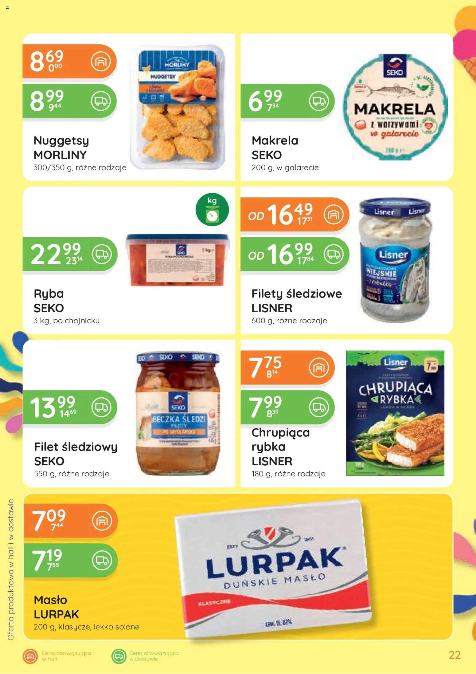 Eurocash gazetka od 25.06.2026 | Strona: 22 | Produkty: Makrela, Masło, Ryba