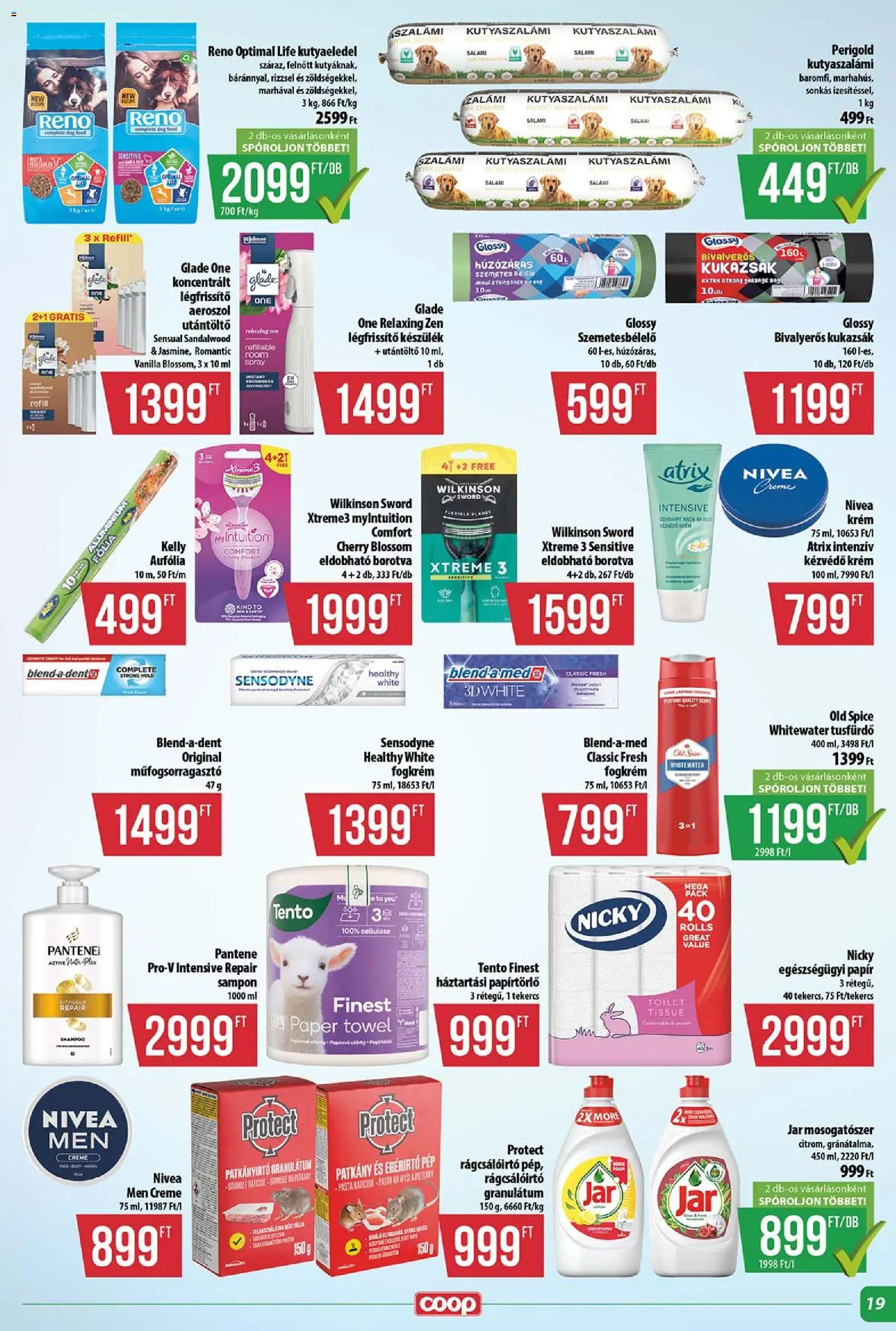 COOP akciós ujság - amely érvényes a következő dátumtól: 2026.10.15. | Oldal: 19 | Termékek: Jar, Utántöltő, Tento, Granulátum