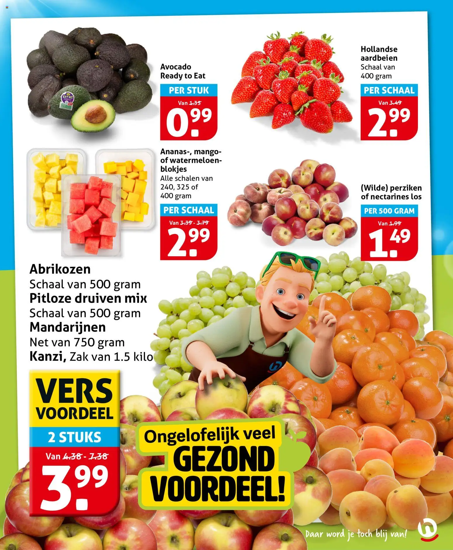 {H1} | Pagina: 7 | Producten: Nectarines, Aardbeien, Watermeloen, Perziken