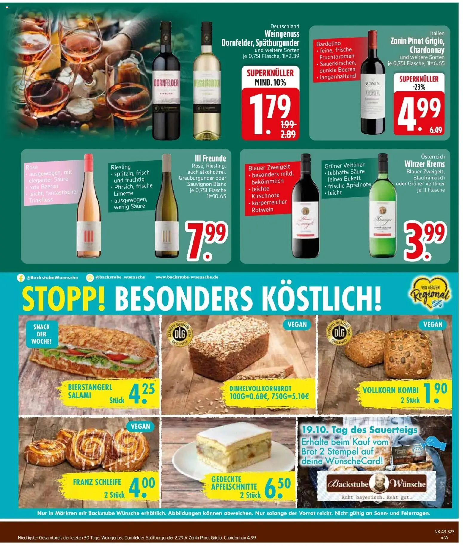 Edeka Prospekt München (ab 19.10.2026) » Angebote Online | Seite: 25 | Produkte: Rotwein, Limette, Brot, Salami