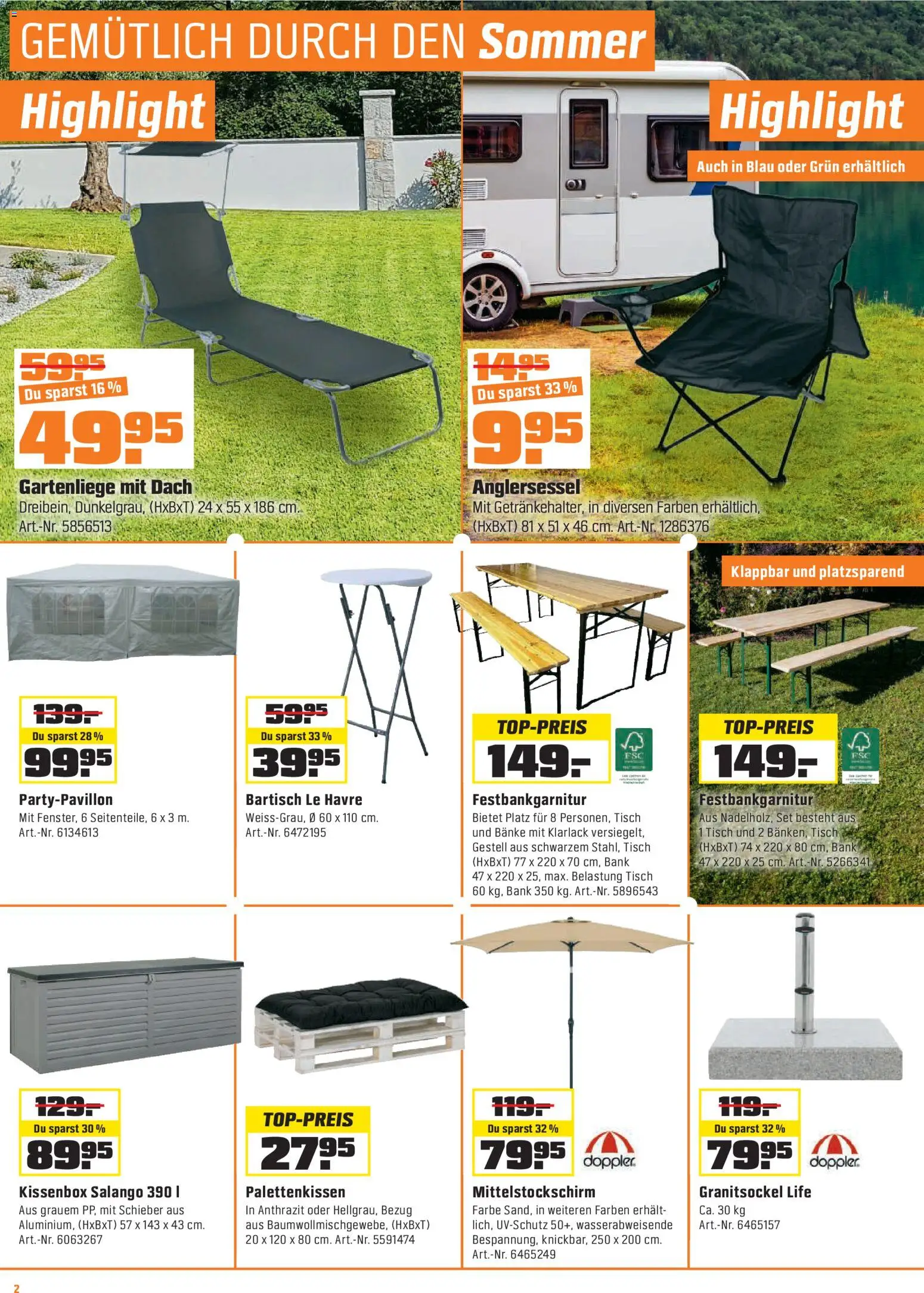 OBI - UNSERE SUPERDEALS! – gültig ab 07.07.2026 | Seite: 2 | Produkte: Tisch, Bartisch