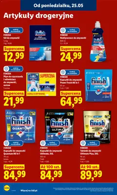 Pogląd oferty "FINISH Kapsułki do zmywarki Power Fresh All in 1, Kapsułki do zmywarki Power Fresh All in 1, 65 szt." - ważna od 25.05.2026 | Strona: 92 | Produkty: Odświeżacz, Finish, Kapsułki do zmywarki, Sól