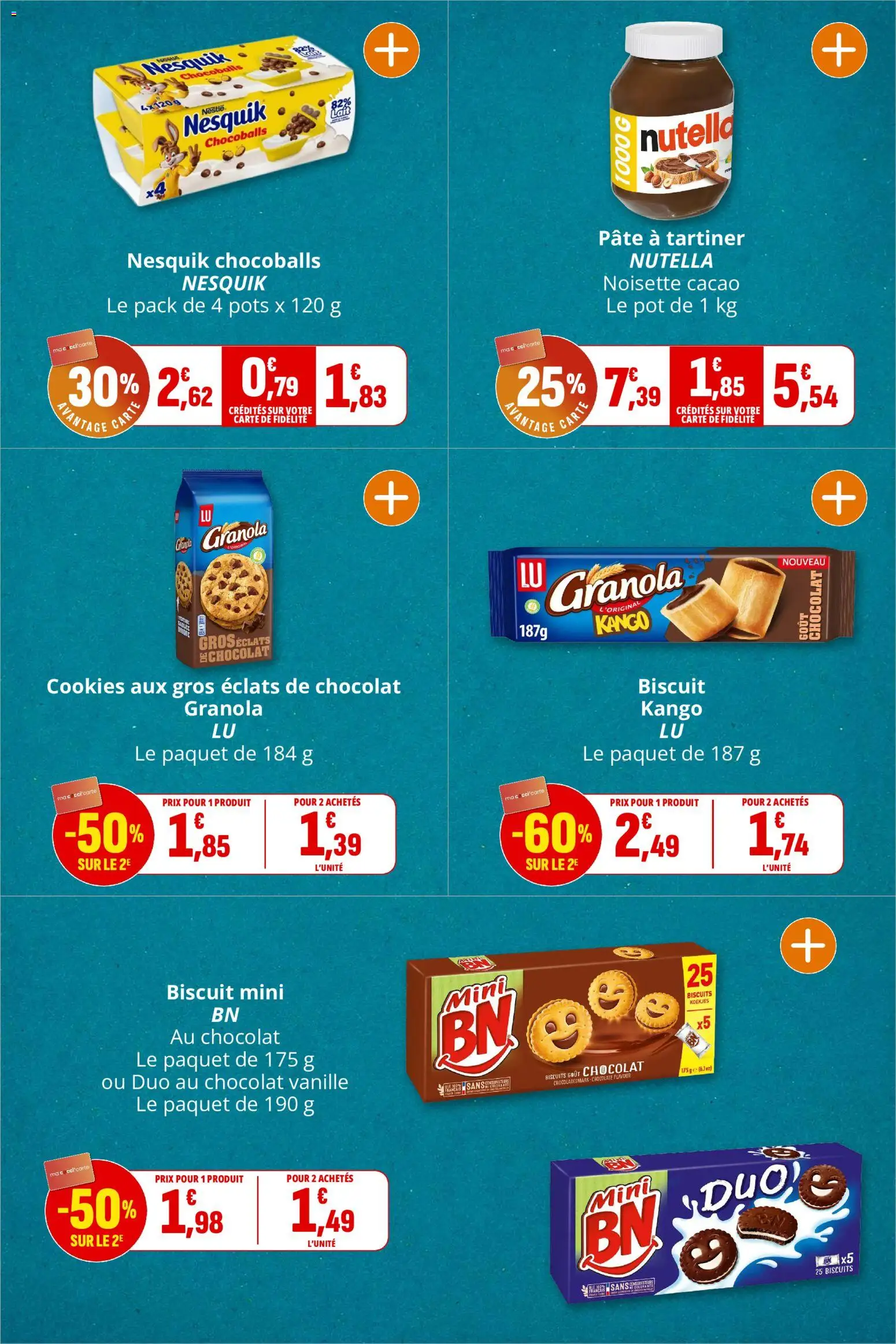 {H1} | Page: 9 | Produits: Nesquik, Noisette, Pâte à tartiner, Nutella