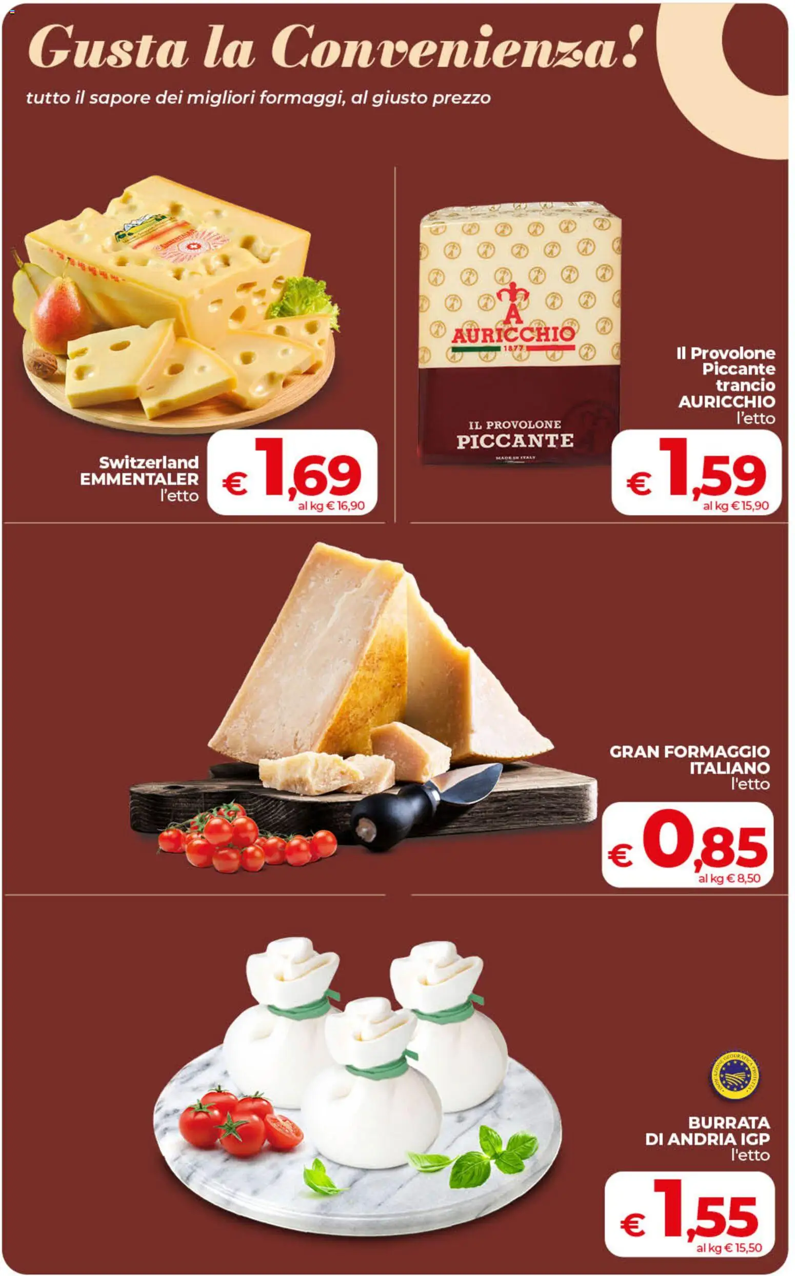Volantino COOP del 18.06.2026 | Pagina: 17 | Prodotti: Provolone, Formaggio, Burrata