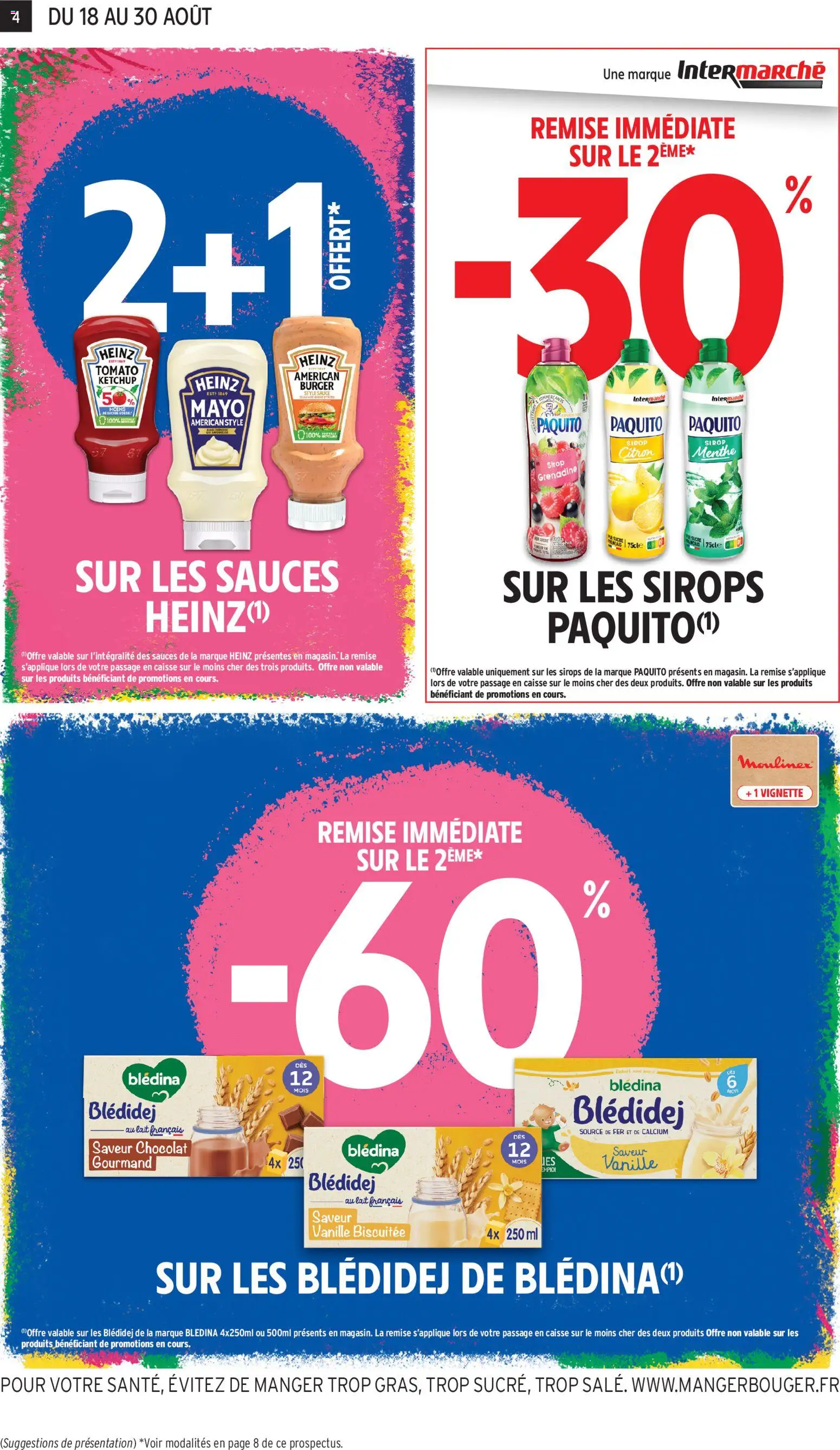 {H1} | Page: 4 | Produits: Menthe, Moulinex, Chocolat, Ketchup