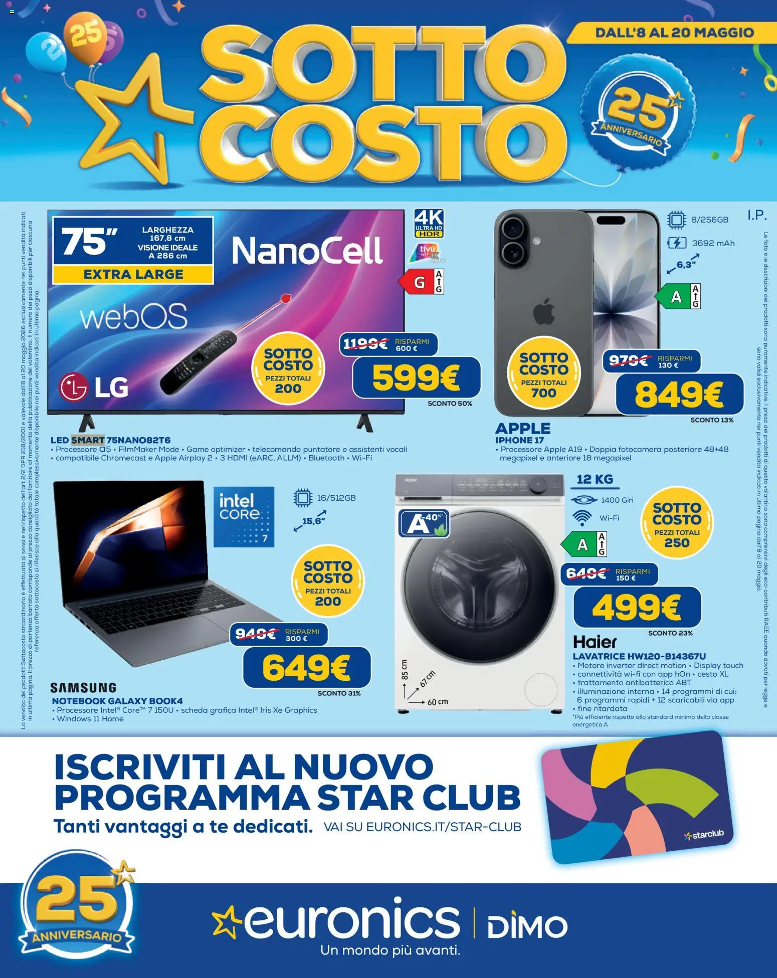 Volantino Euronics del 08.05.2026 | Pagina: 1