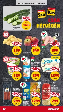 ARANY ÁSZOK DOBOZOS SÖR, 4,3% alkoholtartalom 0,5 liter, 598 Ft/liter - amely érvényes a következő dátumtól: 14.05.2026 | Oldal: 21