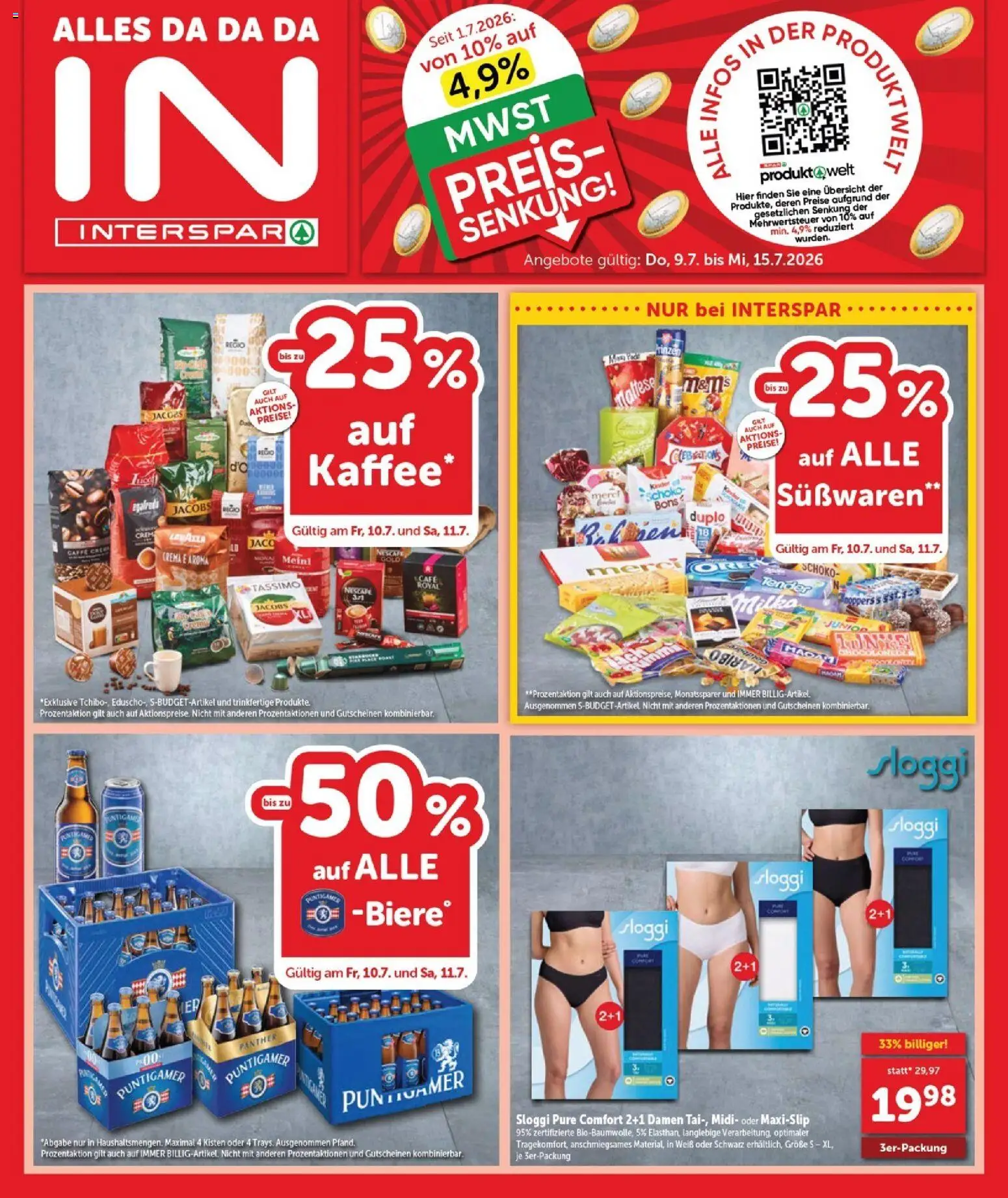 Interspar Flugblatt - Burgenland Sued gültig ab 09.07.2026 | Seite: 1