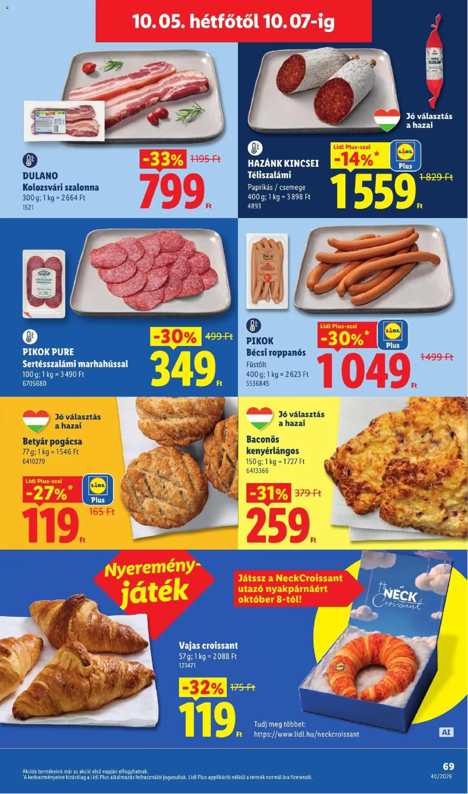 Lidl akciós ujság - amely érvényes a következő dátumtól: 2026.10.01. | Oldal: 69