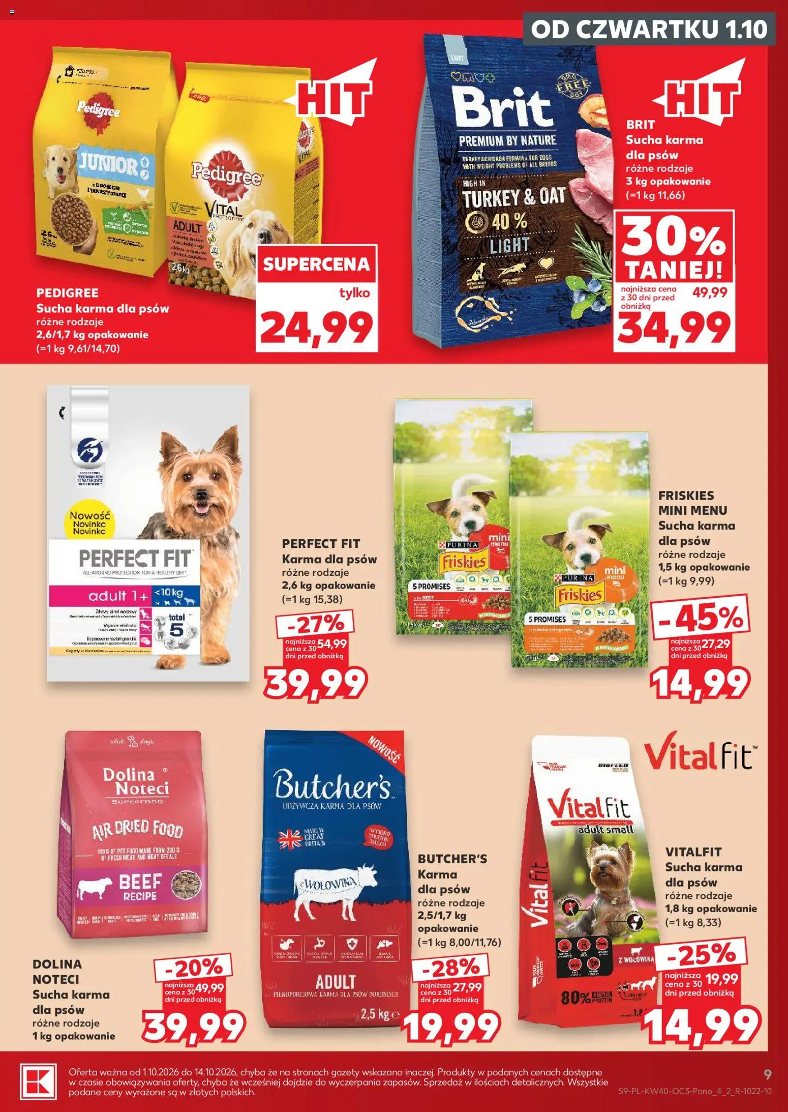 Kaufland Polsko leták - Katalog z karmami i akcesoriami dla zwierzaków od 01.10.2026 | Strana: 9 | Produkty: Purina, Pedigree