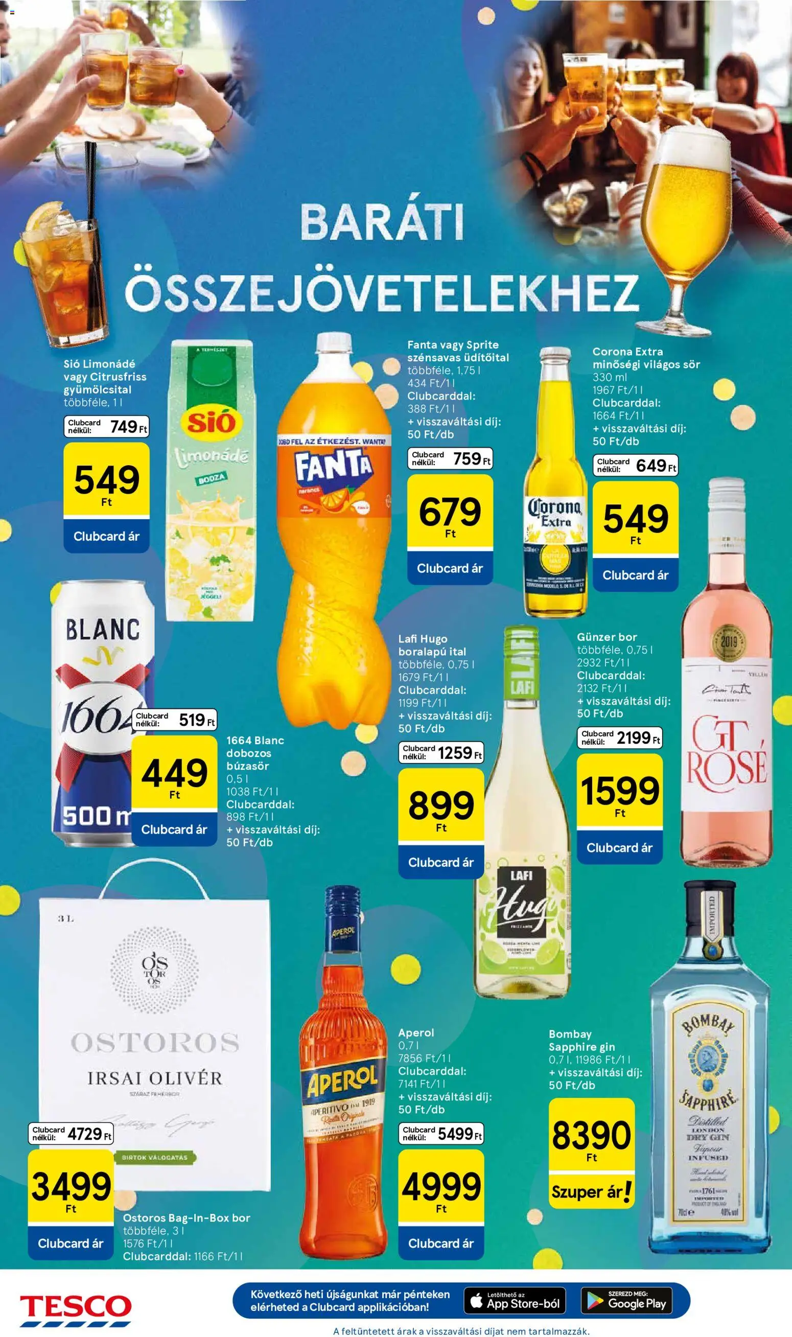Tesco akciós ujság - amely érvényes a következő dátumtól: 2026.08.06. | Oldal: 12 | Termékek: Aperol, Gyümölcsital, Búzasör, Limonádé