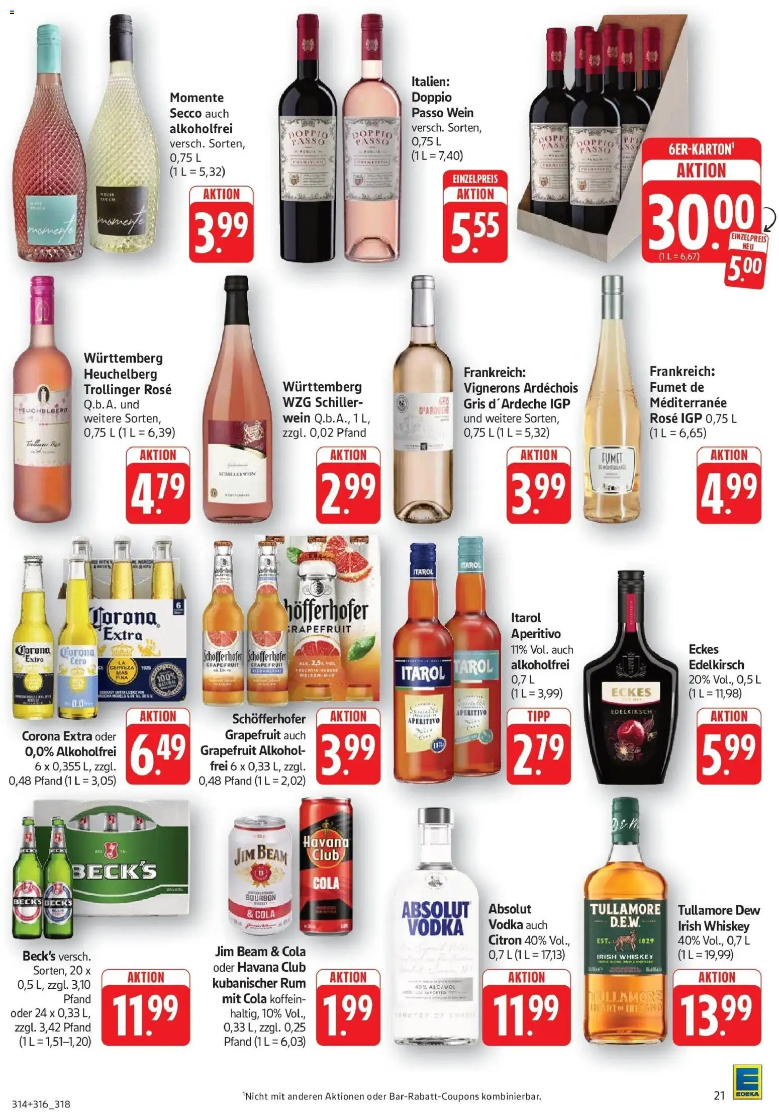 Edeka prospekt Göppingen	 – gültig ab 04.05.2026 | Seite: 23 | Produkte: Jim beam, Wein, Vodka, Whiskey