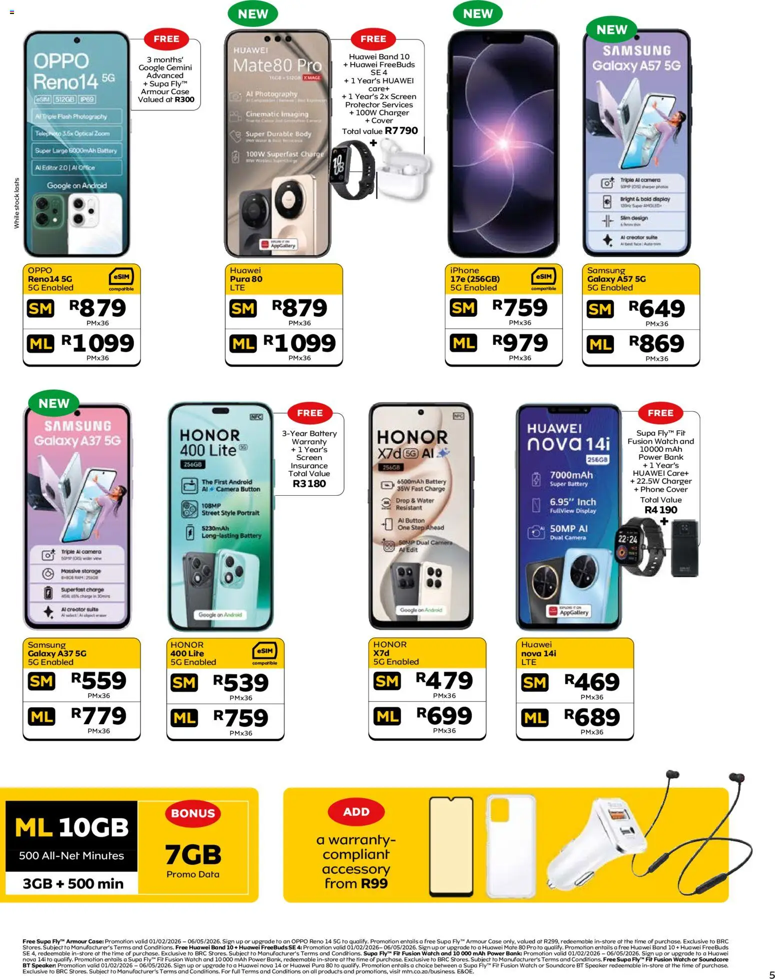 New MTN catalogue – valid from 07.04.2026 | Page: 5 | Products: Cover, Speaker, Stock, Water