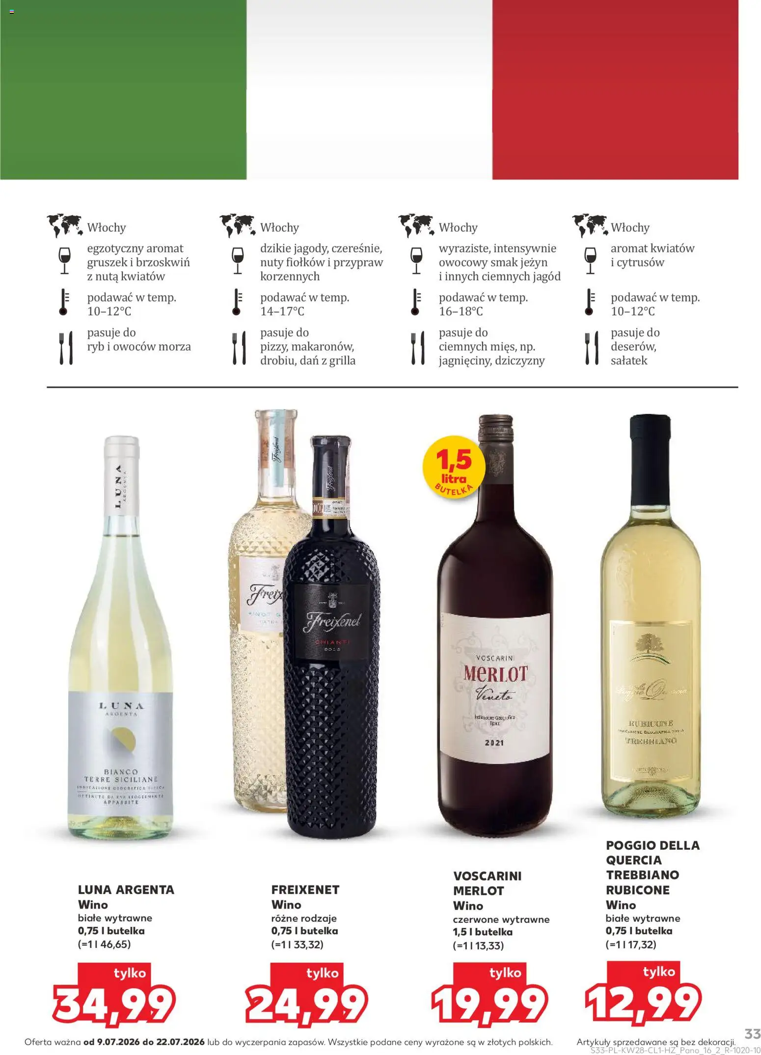 Kaufland Polsko leták - Barek od 09.07.2026 | Strana: 33 | Produkty: Merlot